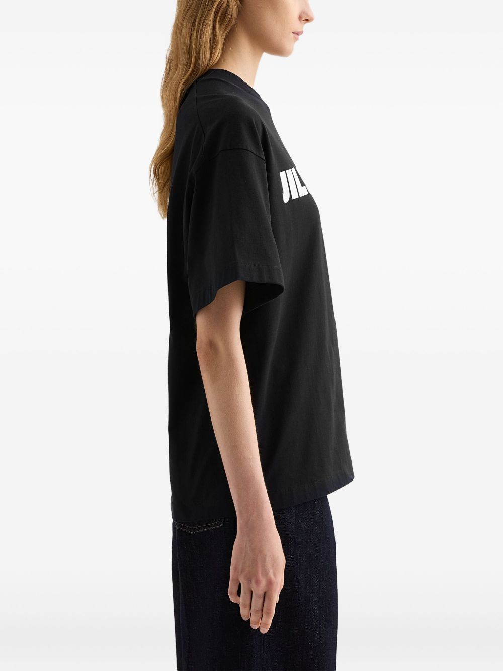 Jil Sander LOGO COTTON T-SHIRT Size M / US 6-8 / IT 42-44 - 2 Thumbnail