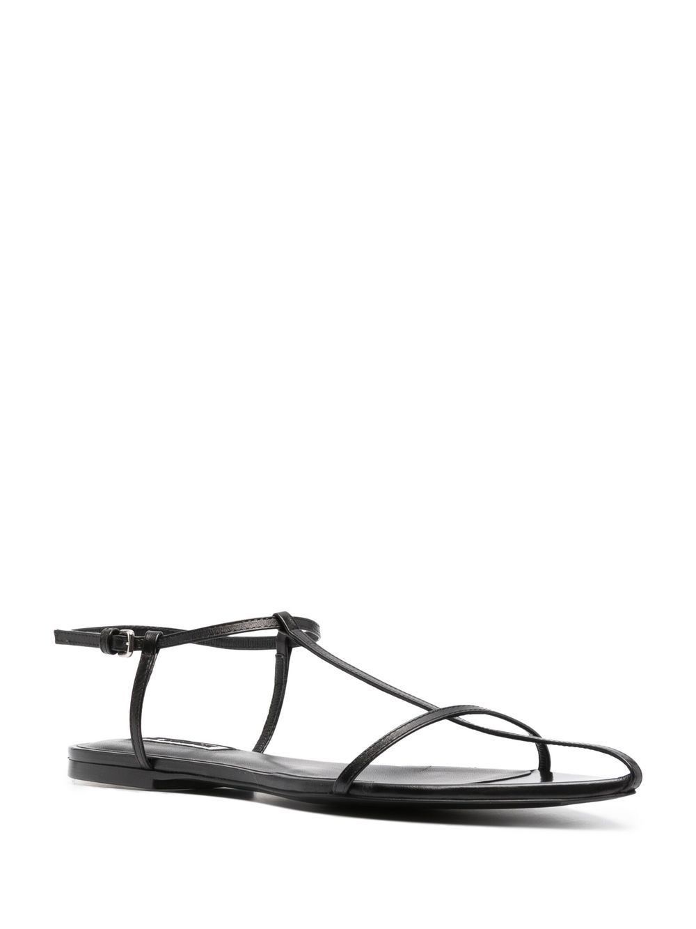 Jil Sander LEATHER SANDALS Size US 10 / IT 40 - 3 Thumbnail