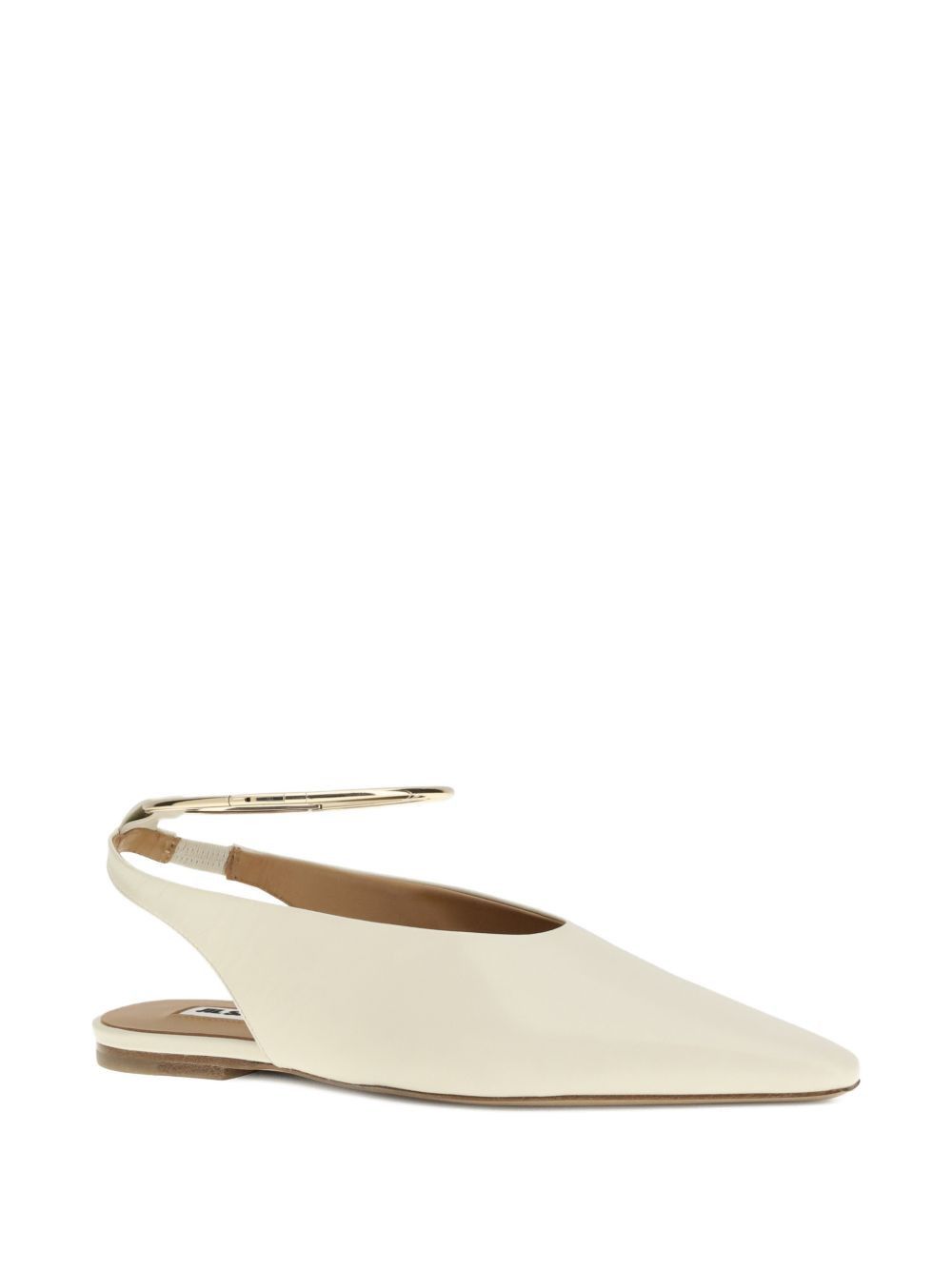 Jil Sander LEATHER SLINGBACK BALLETS Size US 11 / IT 41 - 2 Thumbnail