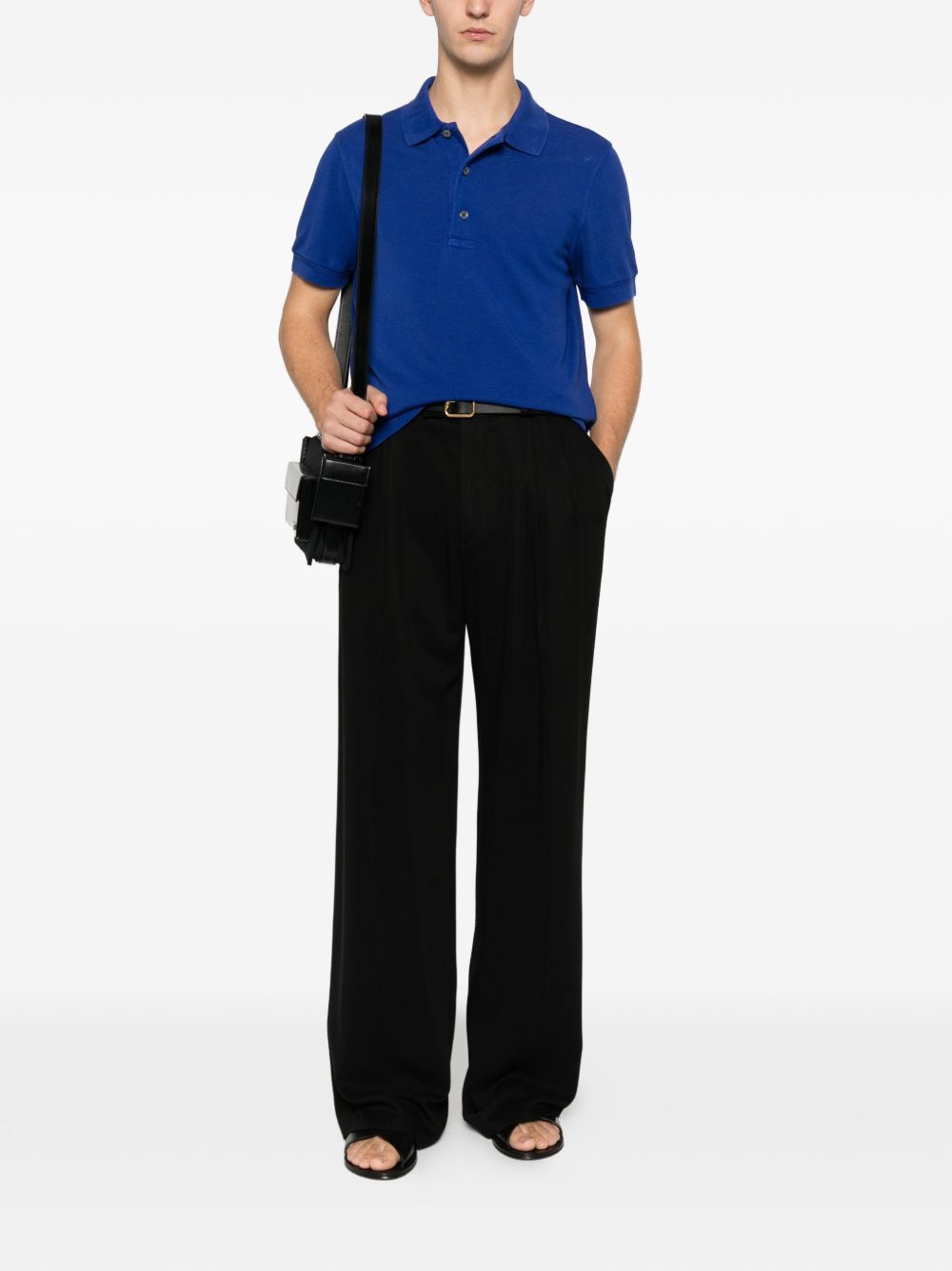 Tom Ford COTTON BLEND POLO SHIRT Size US L / EU 52-54 / 3 - 3 Thumbnail
