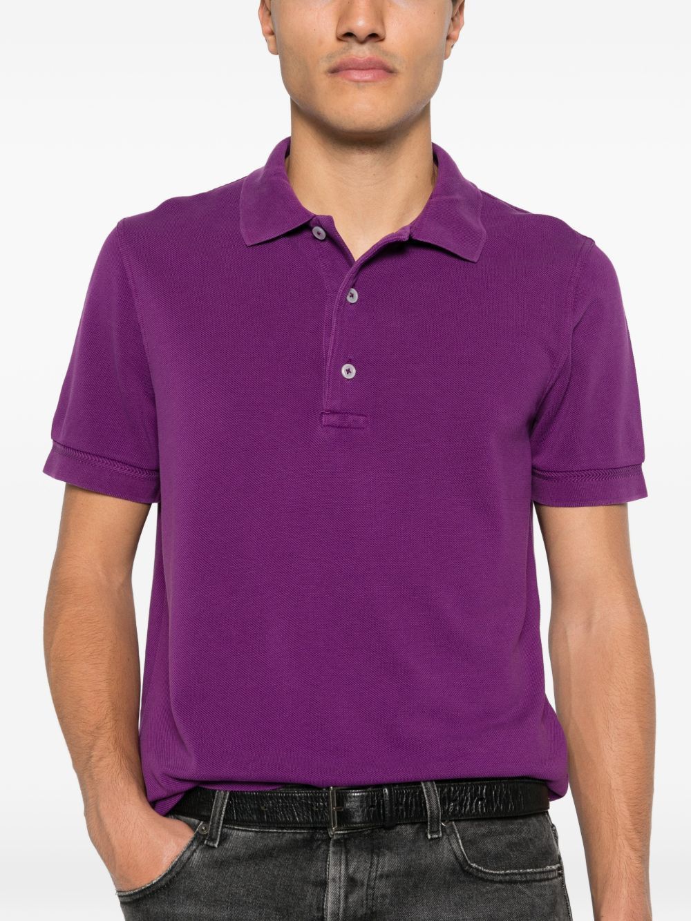 Tom Ford COTTON BLEND POLO SHIRT Size US XL / EU 56 / 4 - 3 Thumbnail