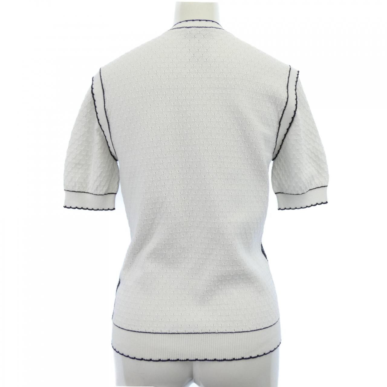 Chanel Chanel Chanel Knit Sweater Cotton Tops P74144K10654 23C DUTY FREE for USA Size ONE SIZE - 2 Thumbnail