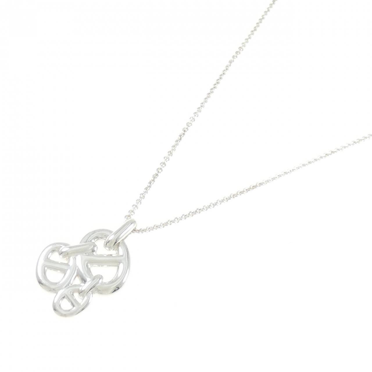 Hermes Hermes Hermès 925 Silver Necklace Metal Necklace DUTY FREE for USA Size ONE SIZE - 2 Thumbnail