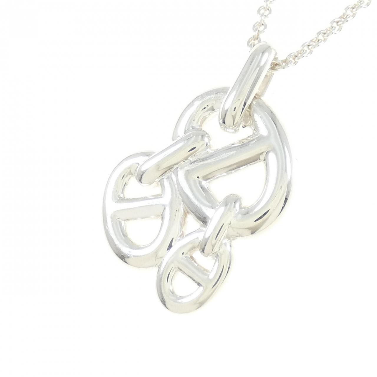 Hermes Hermes Hermès 925 Silver Necklace Metal Necklace DUTY FREE for USA Size ONE SIZE - 3 Thumbnail