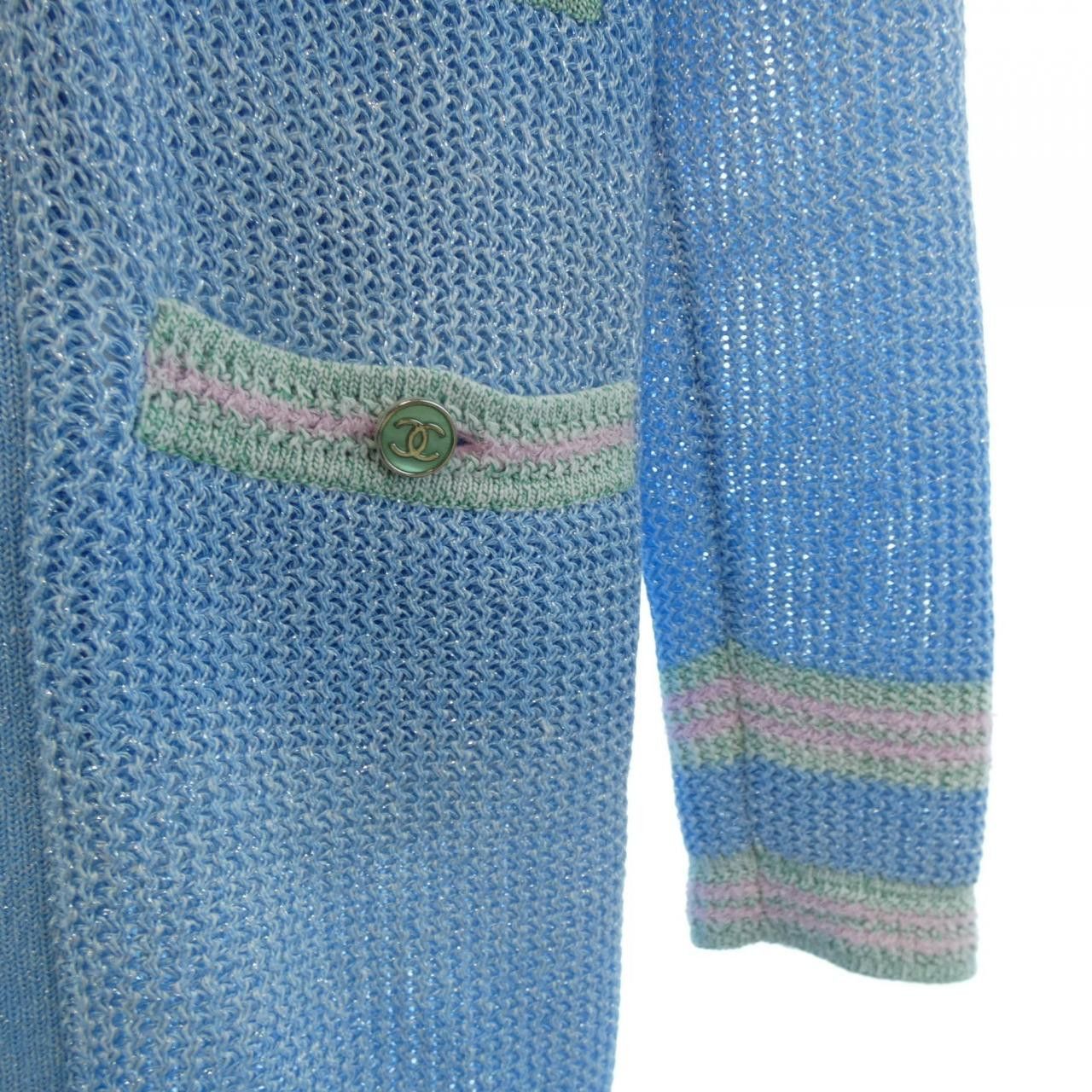 Chanel Chanel Chanel P74755K10673 Long Cardigan Cotton Tops P74755K10673 DUTY FREE for USA Size ONE SIZE - 7 Thumbnail