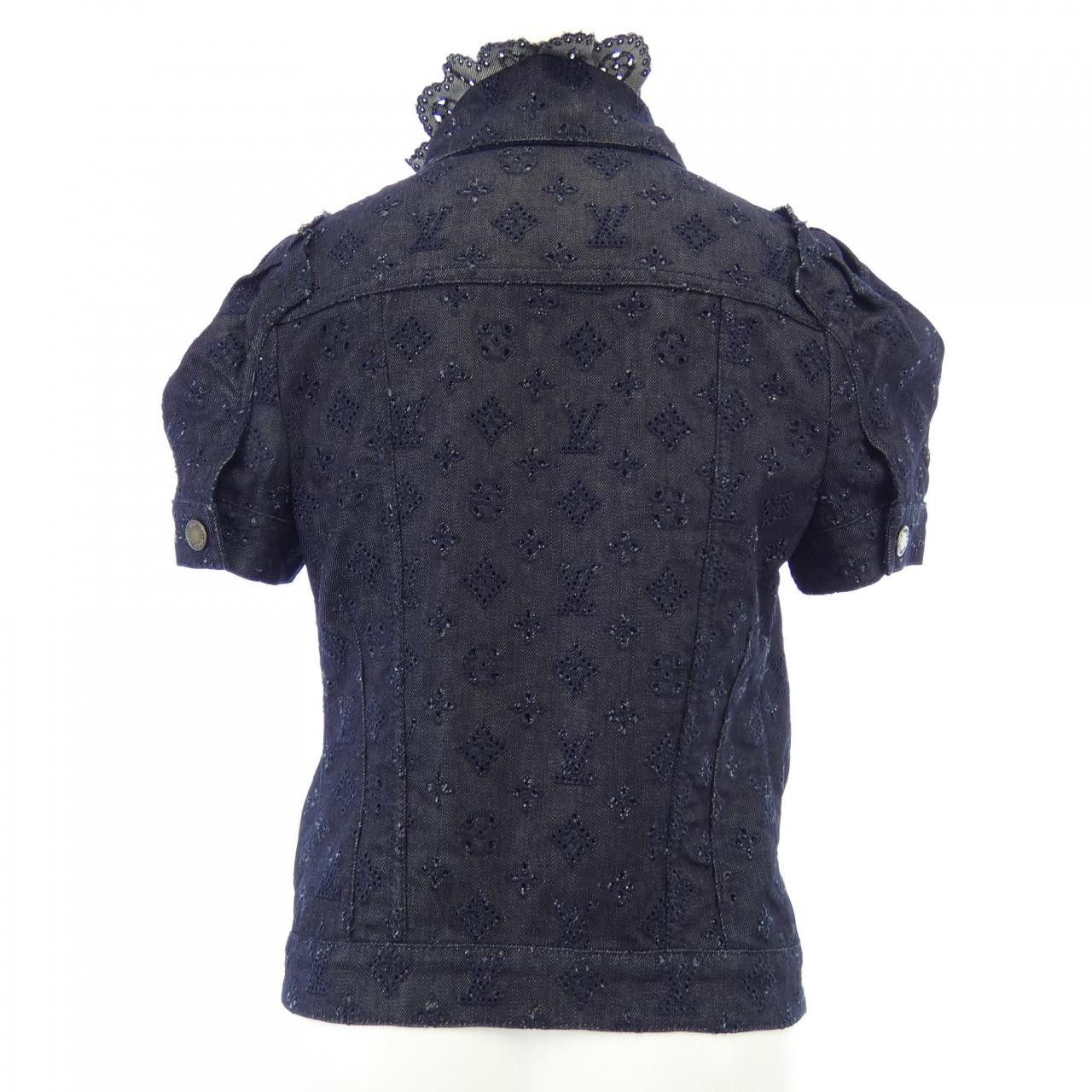Louis Vuitton Louis Vuitton Louis Vuitton Denim Jacket Denim Outerwear WQJA03DBA DUTY FREE for USA Size ONE SIZE - 2 Thumbnail