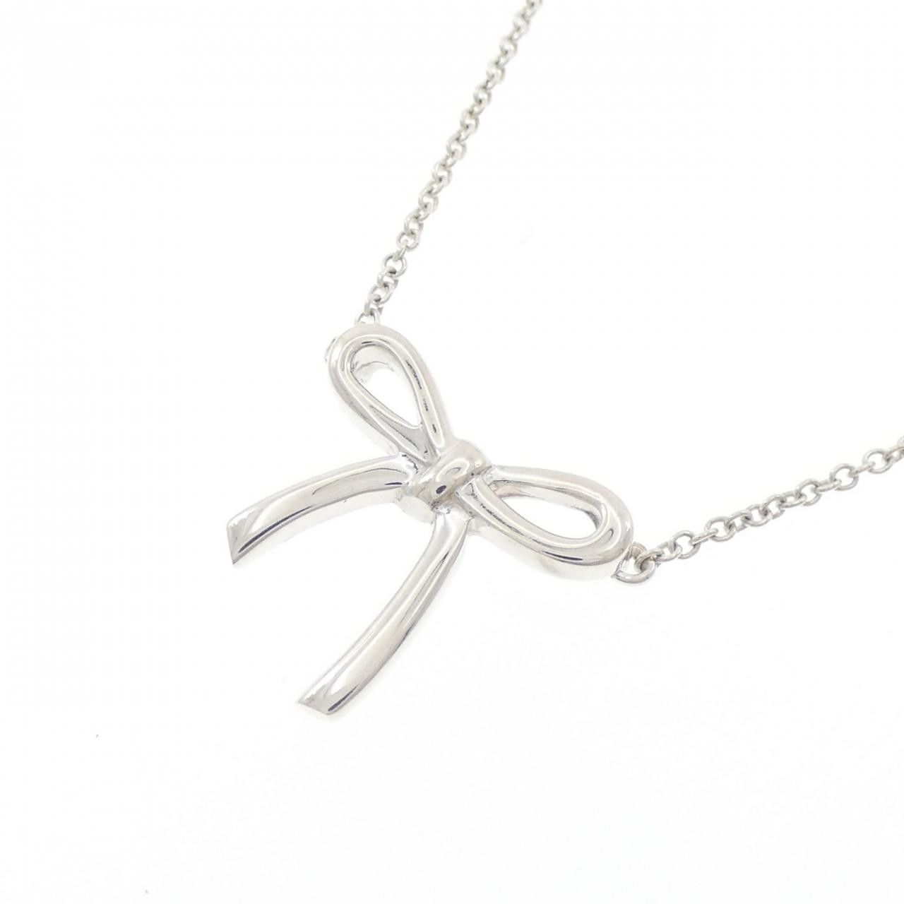 Tiffany & Co. Tiffany & Co. Tiffany Bow 925 Silver Necklace Metal Necklace DUTY FREE for USA Size ONE SIZE - 3 Thumbnail