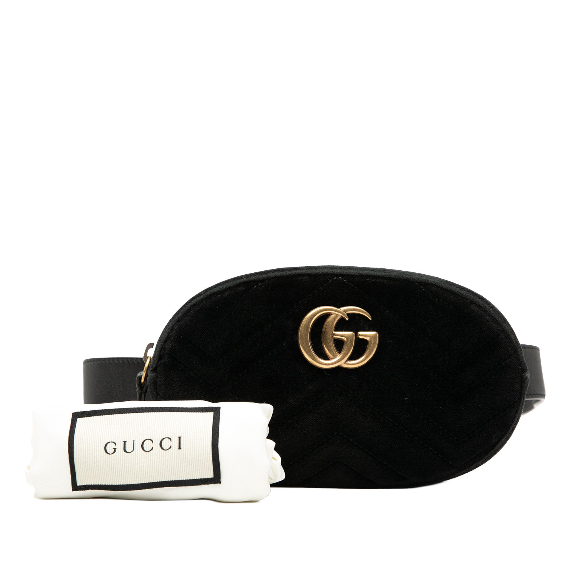 Gucci Gucci GG Marmont Matelasse Velvet Belt Bag Size ONE SIZE - 8 Thumbnail