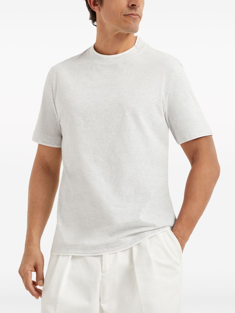 Brunello Cucinelli COTTON T-SHIRT Size US XXL / EU 58 / 5 - 5 Thumbnail