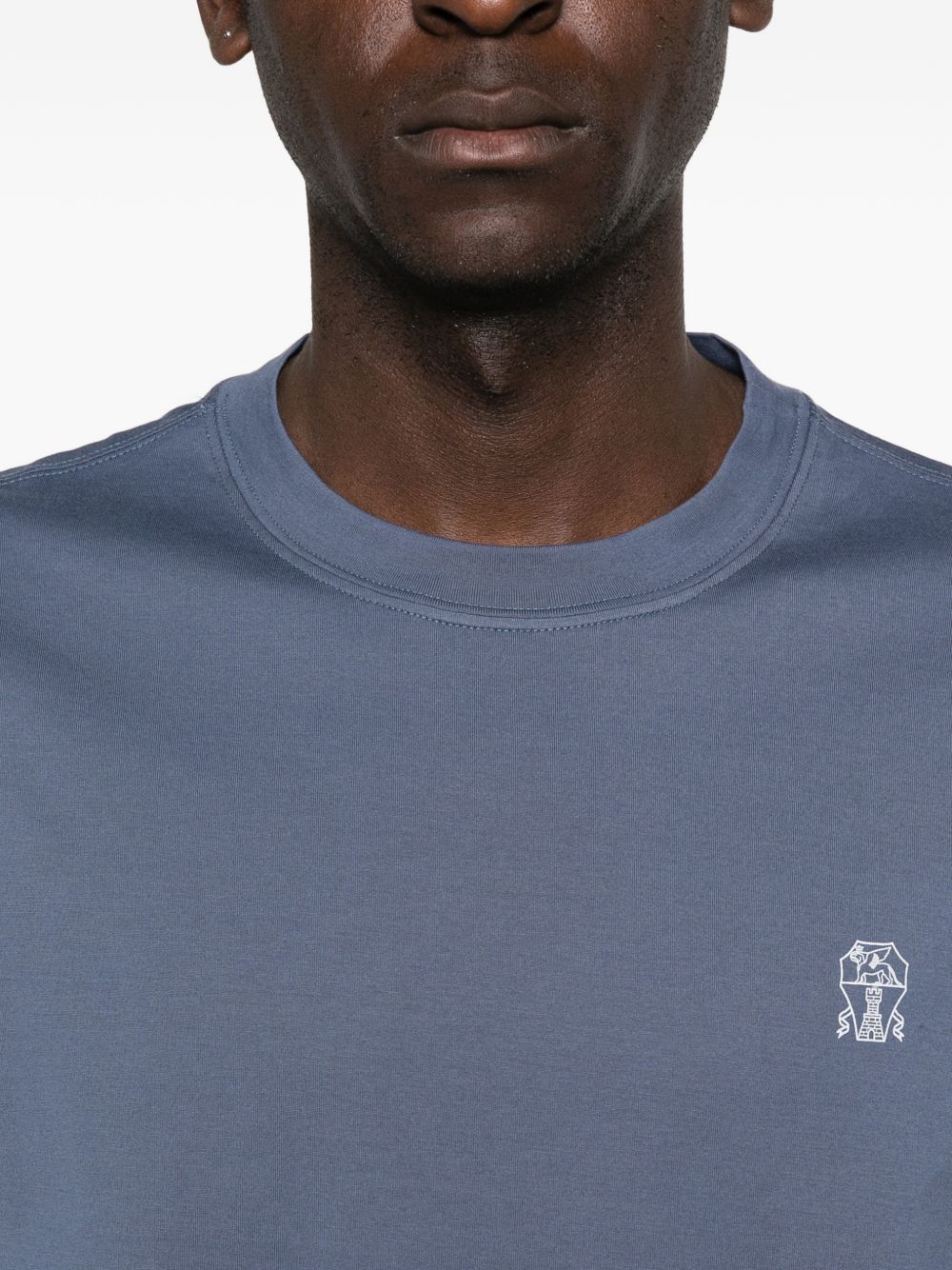 Brunello Cucinelli LOGO COTTON T-SHIRT Size US S / EU 44-46 / 1 - 2 Thumbnail