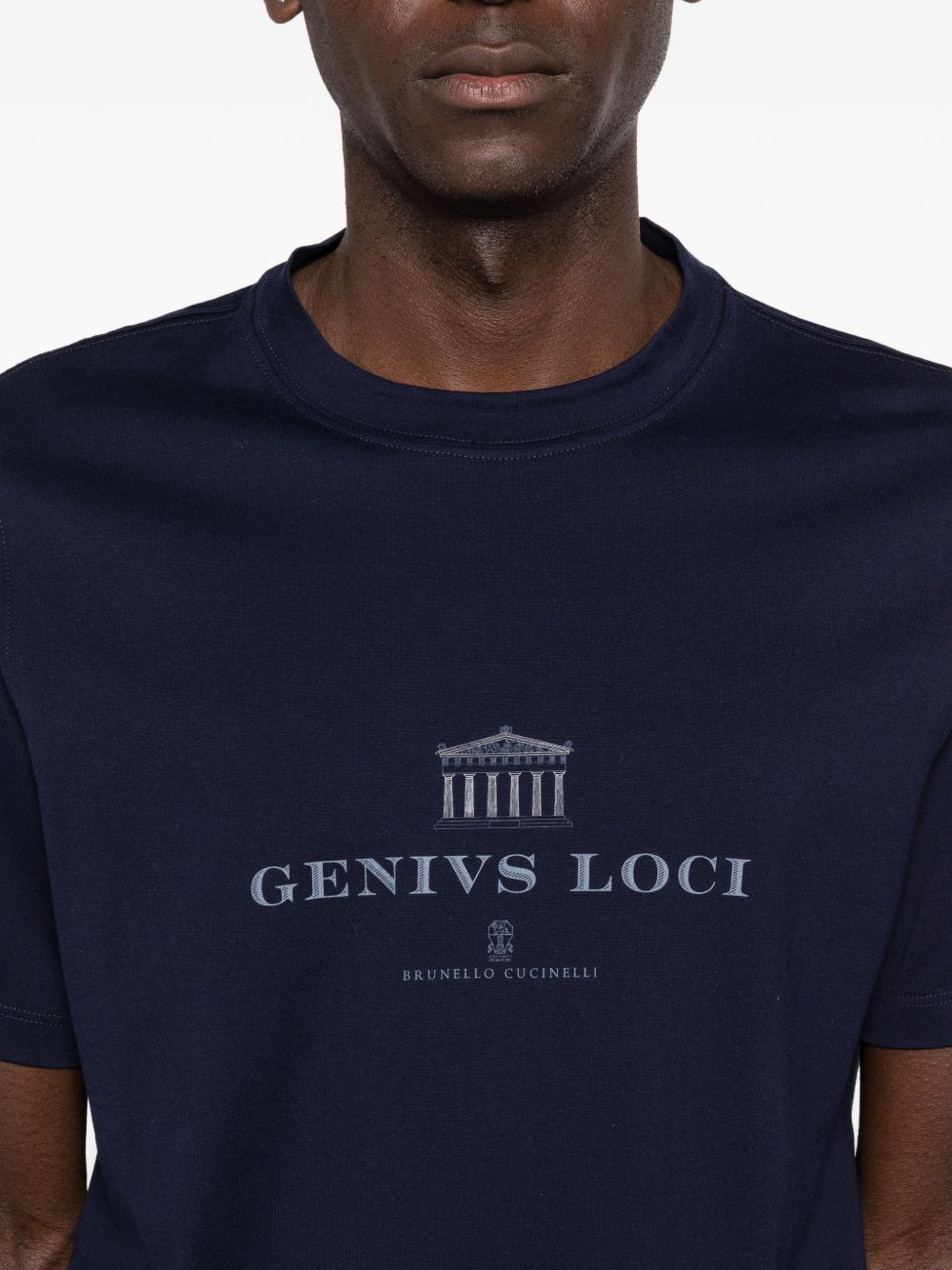 Brunello Cucinelli LOGO COTTON T-SHIRT Size US M / EU 48-50 / 2 - 3 Thumbnail