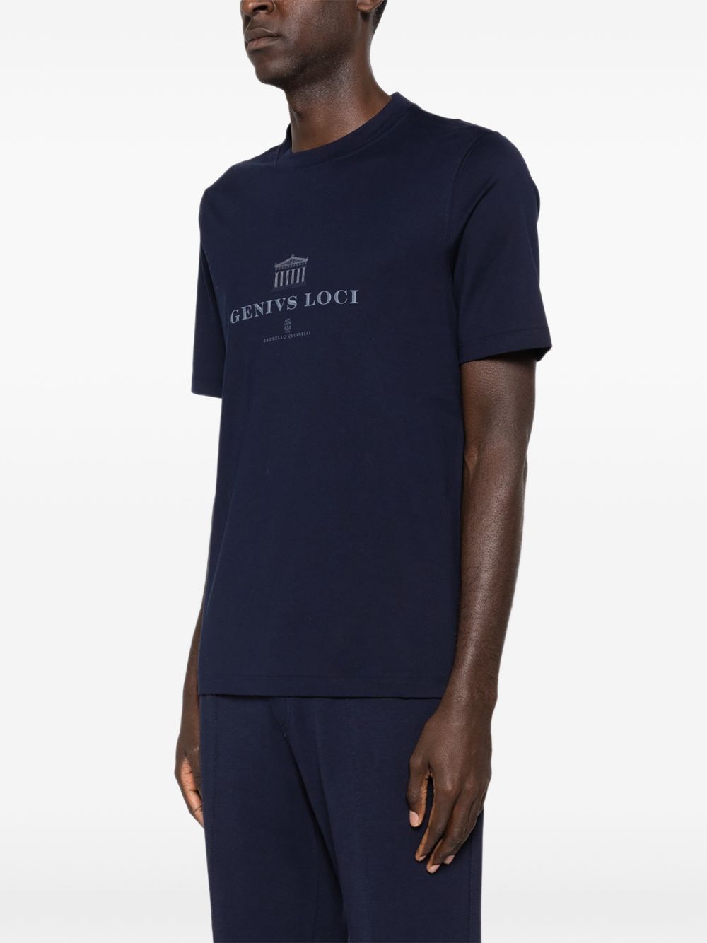 Brunello Cucinelli LOGO COTTON T-SHIRT Size US M / EU 48-50 / 2 - 4 Thumbnail