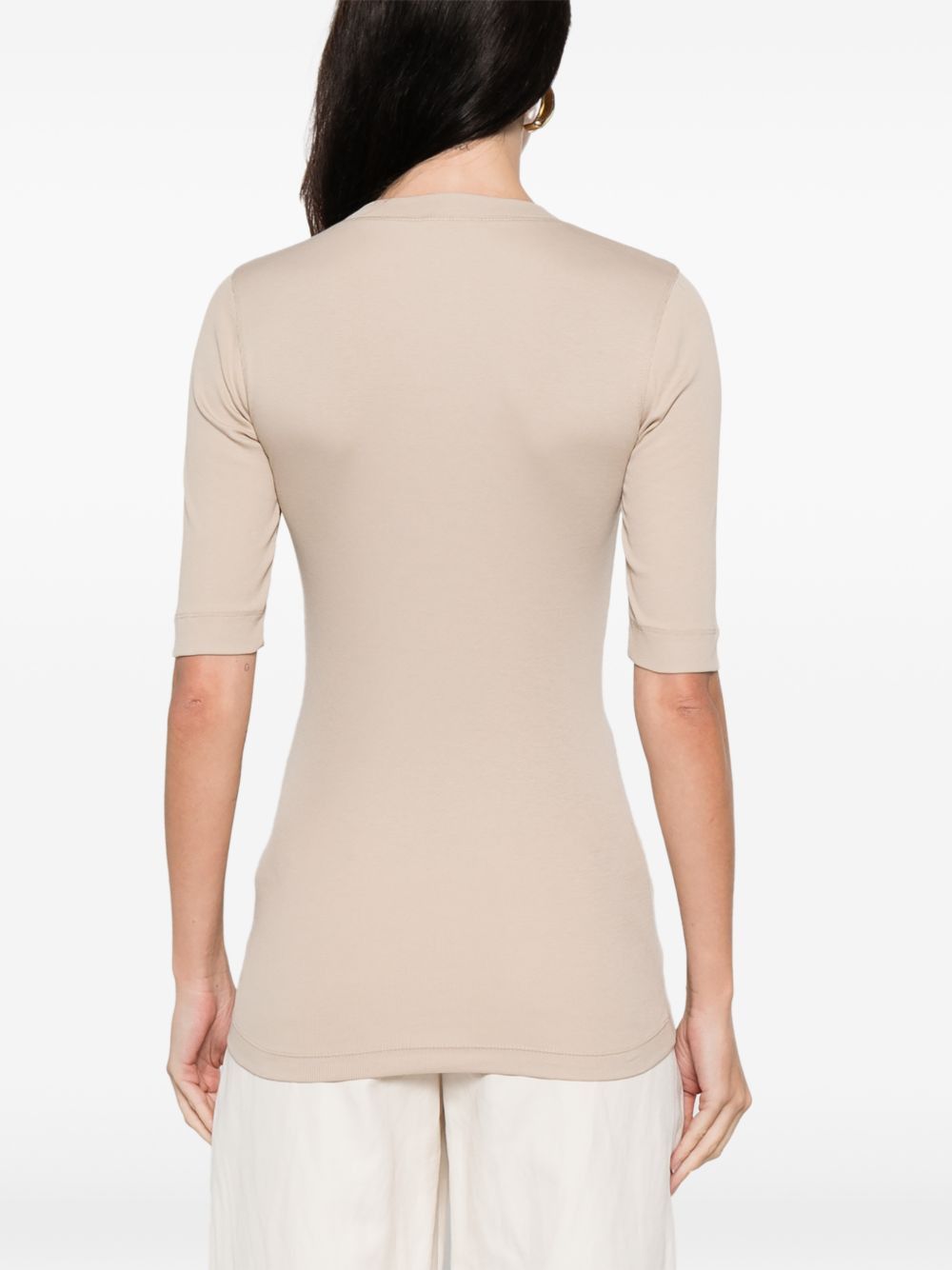 Brunello Cucinelli COTTON V-NECKED SWEATER Size M / US 6-8 / IT 42-44 - 5 Thumbnail