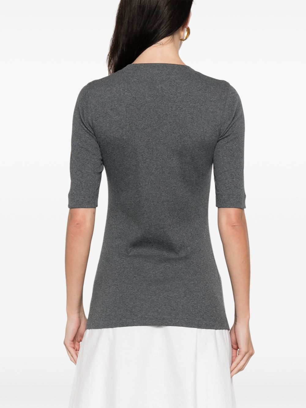 Brunello Cucinelli COTTON V-NECKED SWEATER Size S / US 4 / IT 40 - 3 Thumbnail