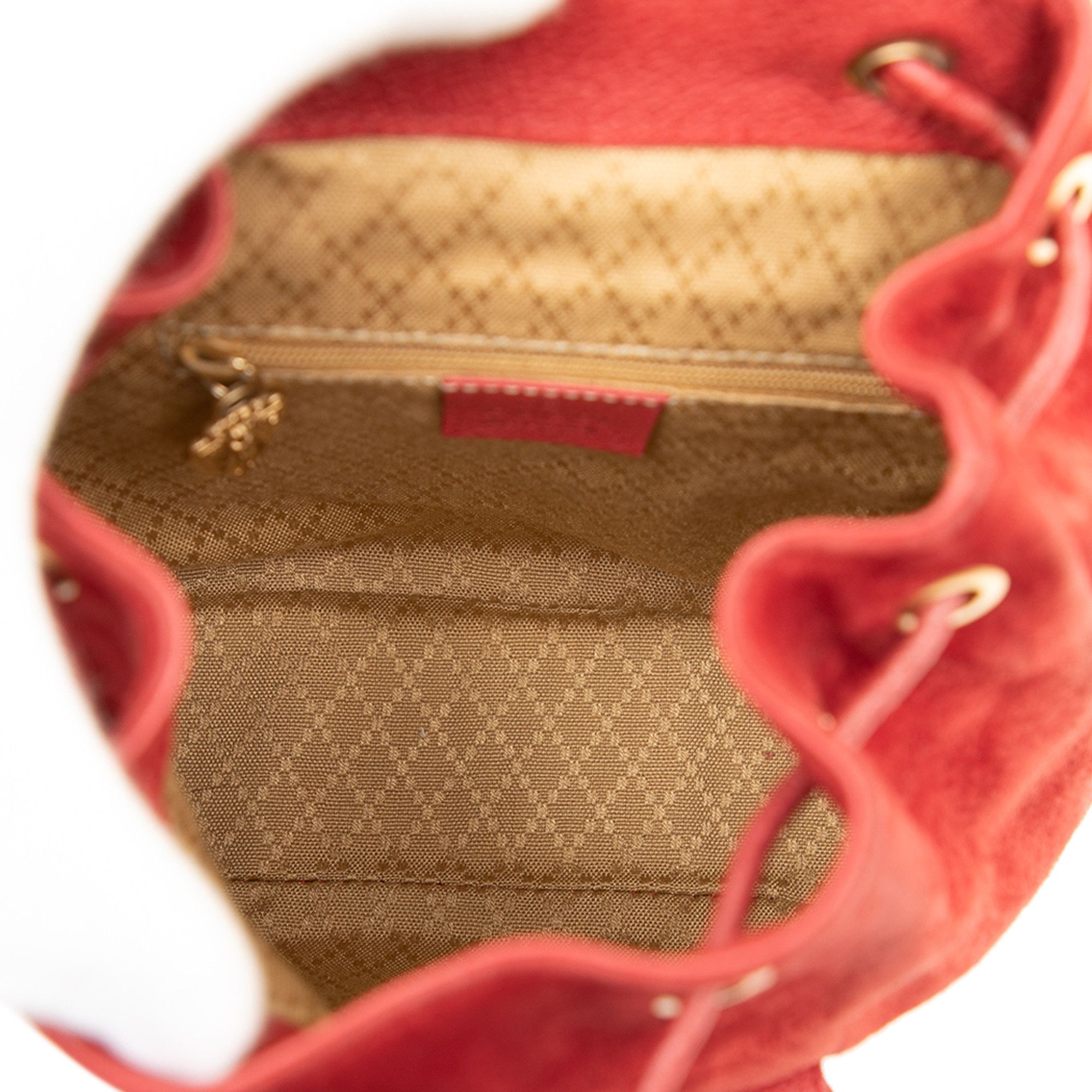 Gucci Gucci Suede Bamboo Backpack Size ONE SIZE - 4 Thumbnail
