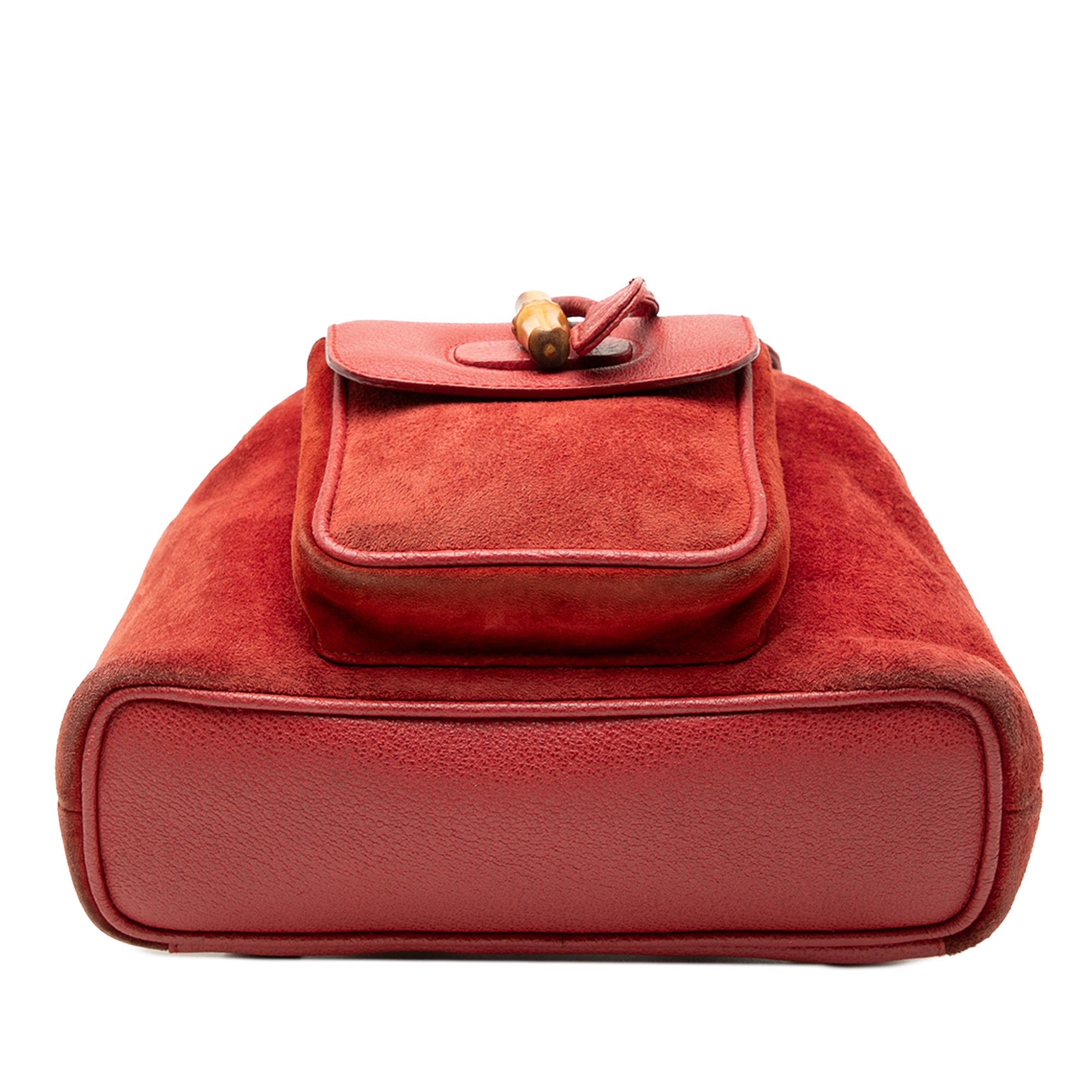 Gucci Gucci Suede Bamboo Backpack Size ONE SIZE - 3 Thumbnail