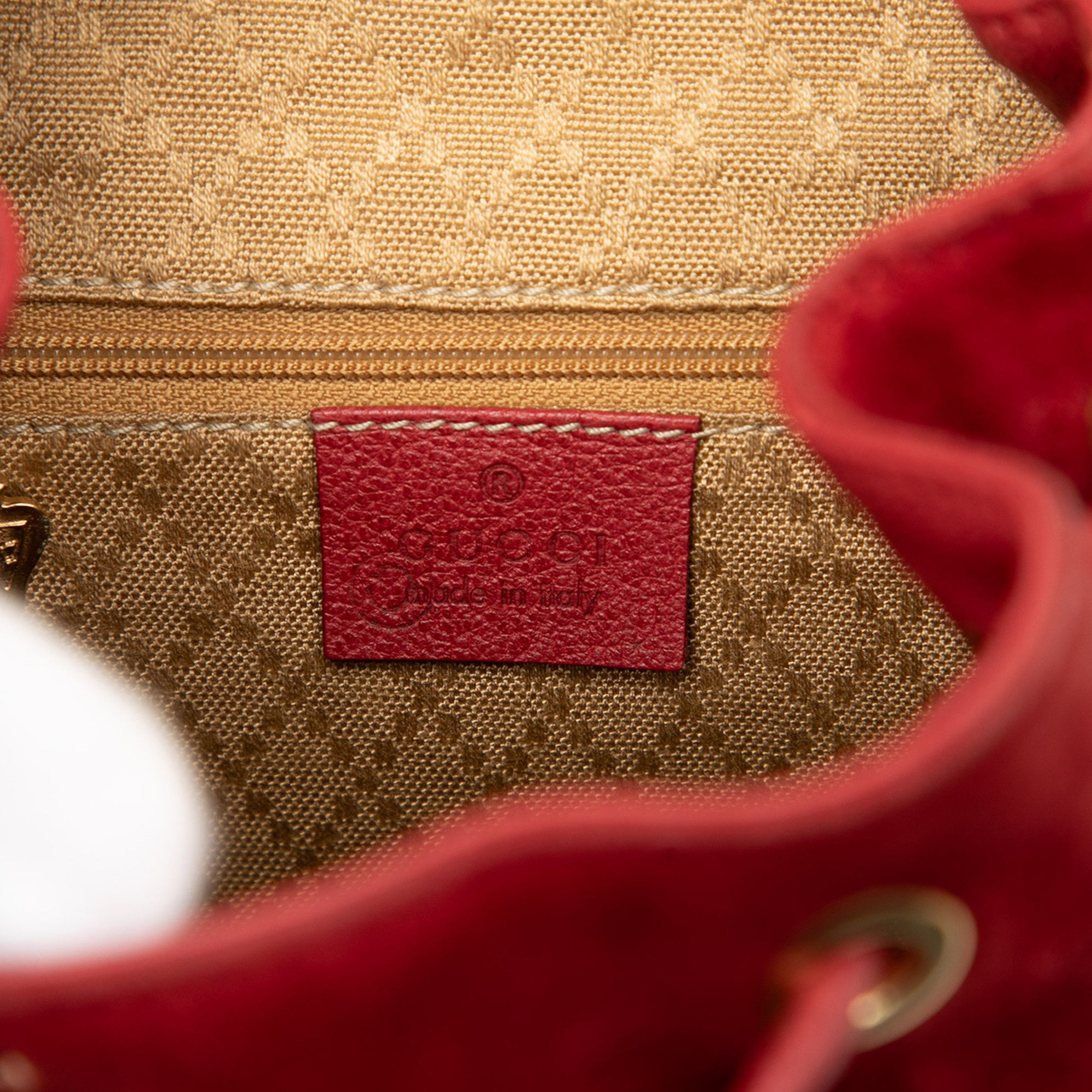 Gucci Gucci Suede Bamboo Backpack Size ONE SIZE - 5 Thumbnail