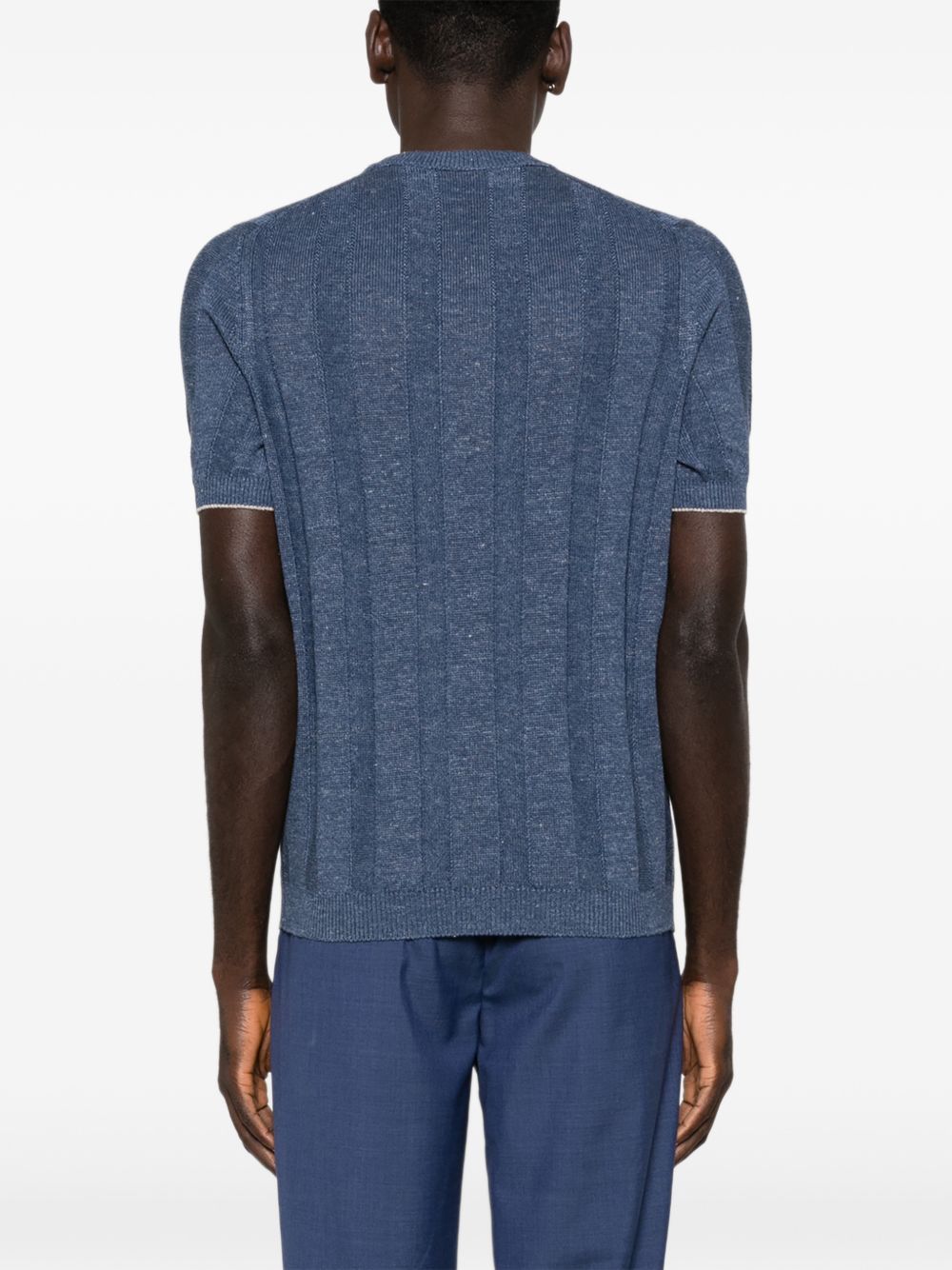 Brunello Cucinelli LINEN BLEND SWEATER Size US XL / EU 56 / 4 - 4 Thumbnail
