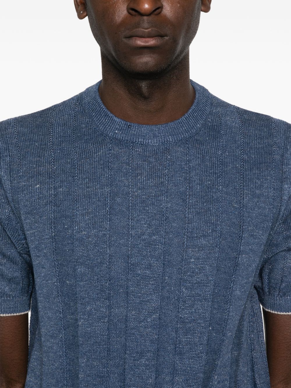 Brunello Cucinelli LINEN BLEND SWEATER Size US XL / EU 56 / 4 - 2 Thumbnail
