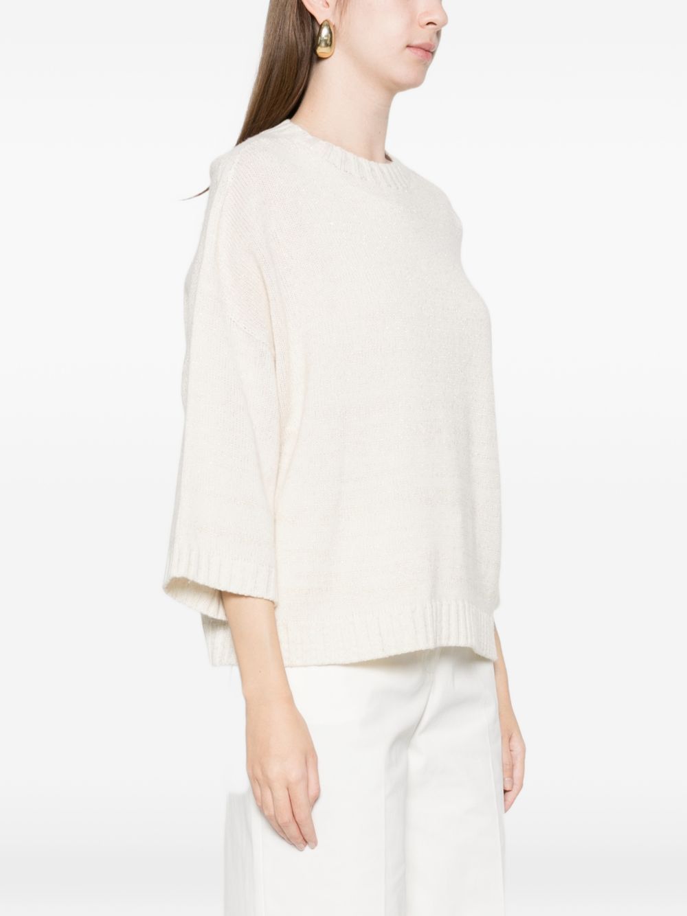Fabiana Filippi WOOL BLEND SWEATER Size M / US 6-8 / IT 42-44 - 3 Thumbnail