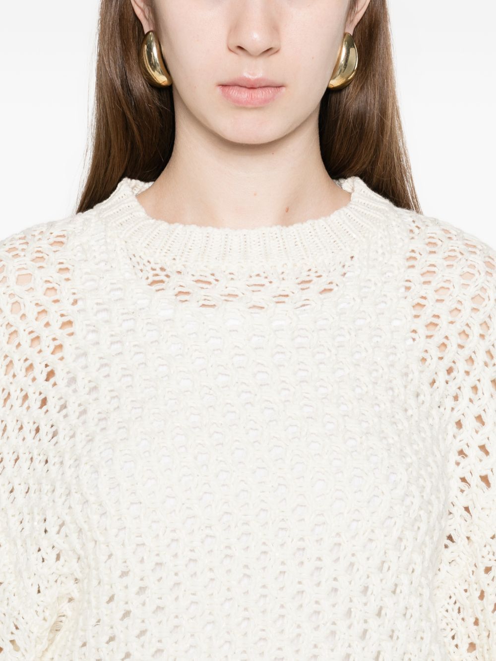 Fabiana Filippi WOOL BLEND SWEATER Size S / US 4 / IT 40 - 3 Thumbnail