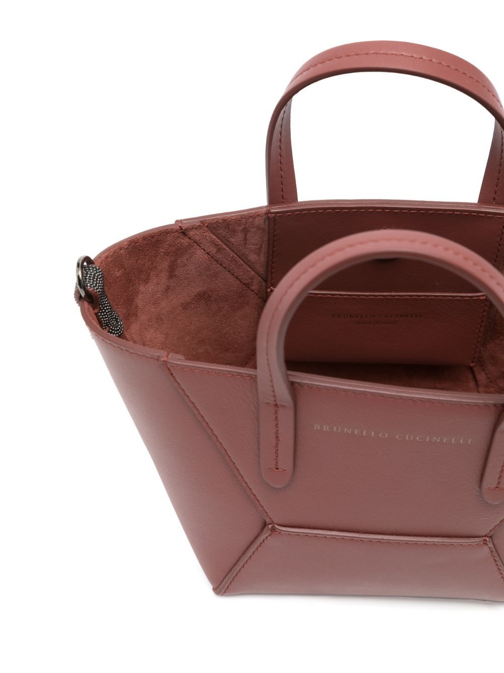 Brunello Cucinelli LEATHER TOTE BAG Size ONE SIZE - 4 Thumbnail
