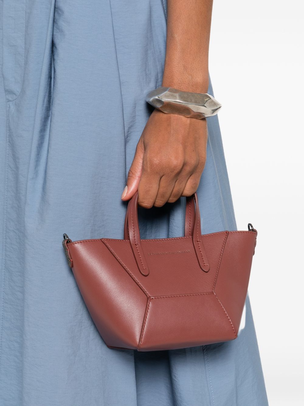 Brunello Cucinelli LEATHER TOTE BAG Size ONE SIZE - 3 Thumbnail