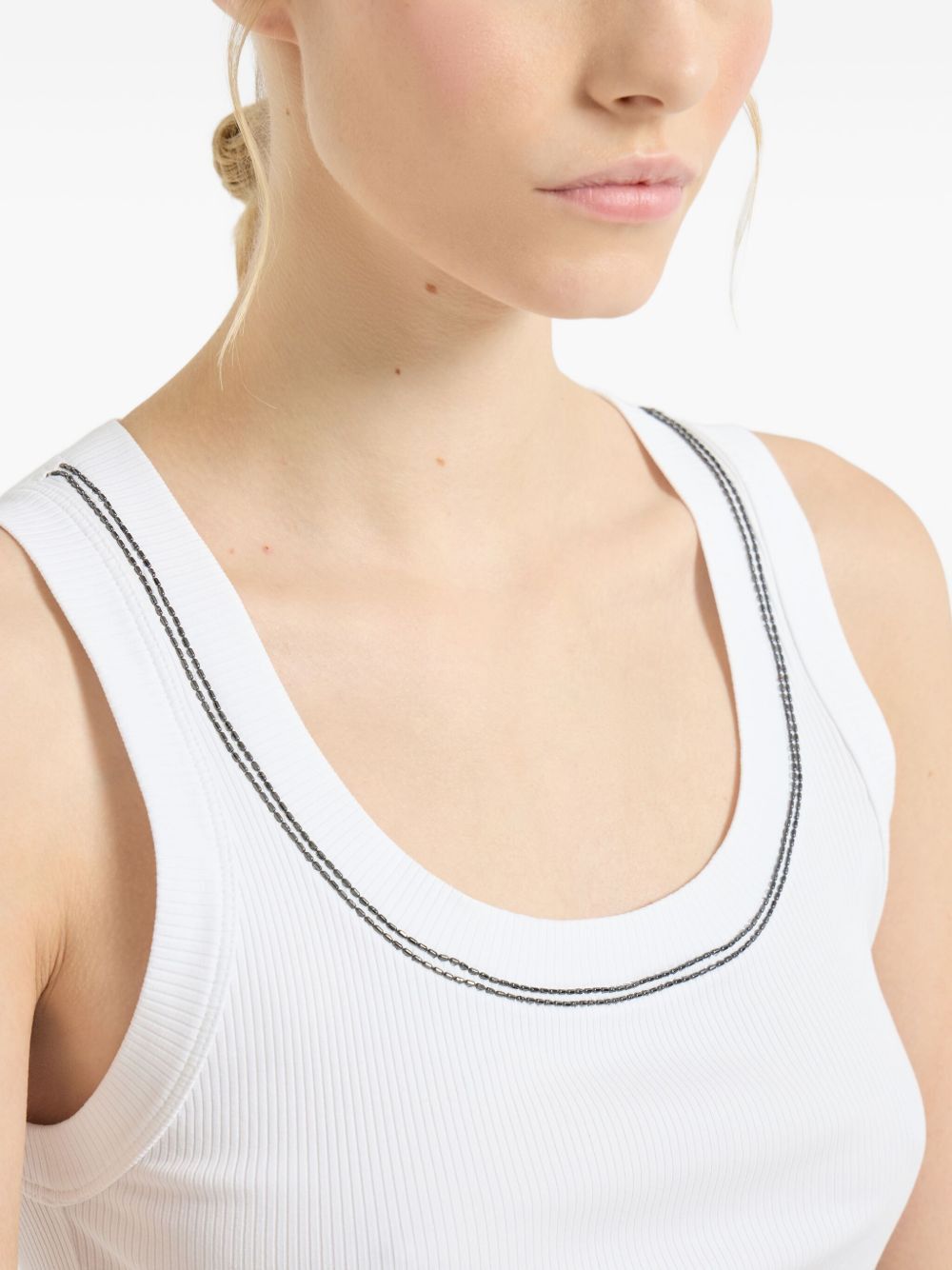 Brunello Cucinelli COTTON TANK TOP Size XS / US 0-2 / IT 36-38 - 3 Thumbnail