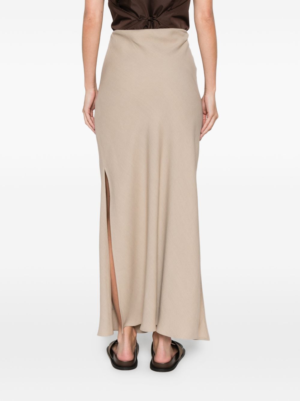 Brunello Cucinelli LINE BLEND LONG SKIRT Size 30" / US 8 / IT 44 - 3 Thumbnail