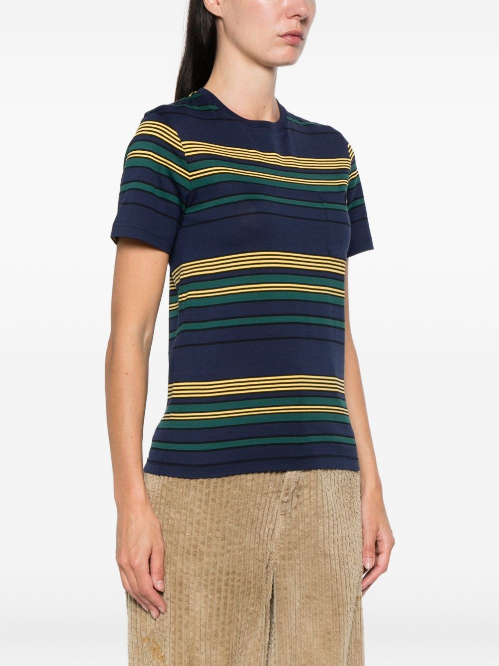 Miu Miu STRIPED COTTON T-SHIRT Size S / US 4 / IT 40 - 2 Thumbnail