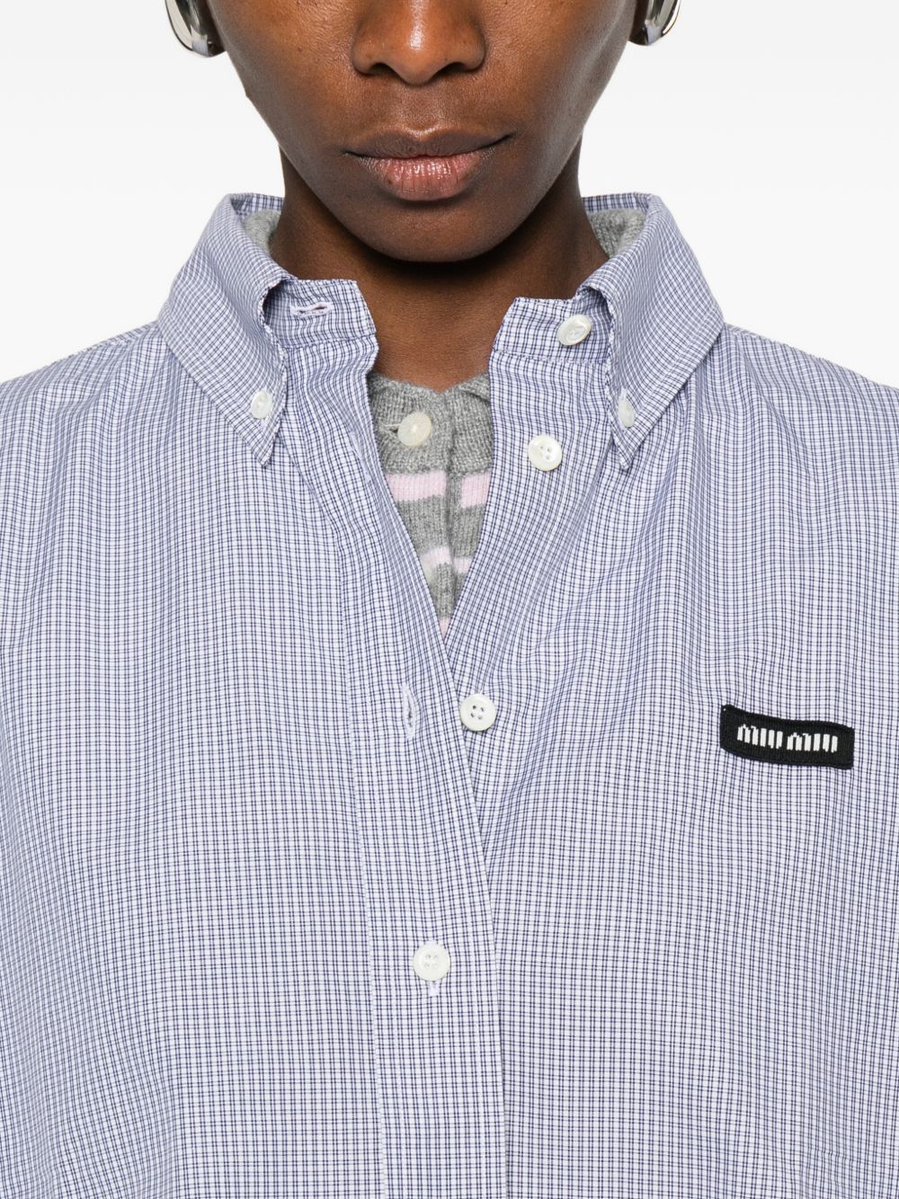 Miu Miu COTTON SHIRT Size S / US 4 / IT 40 - 4 Thumbnail