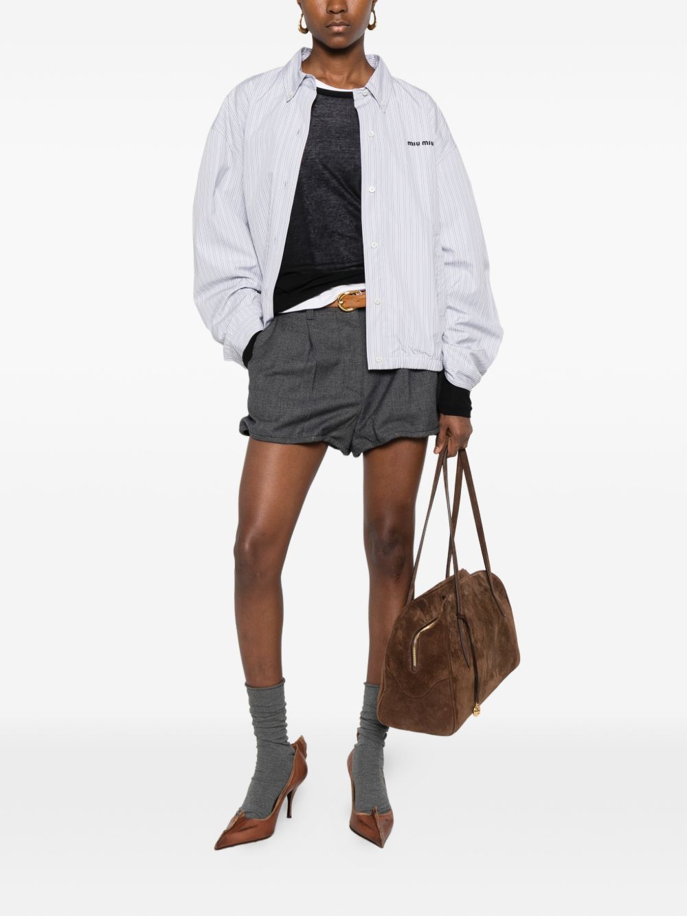 Miu Miu COTTON BLOUSON JACKET Size XS / US 0-2 / IT 36-38 - 2 Thumbnail