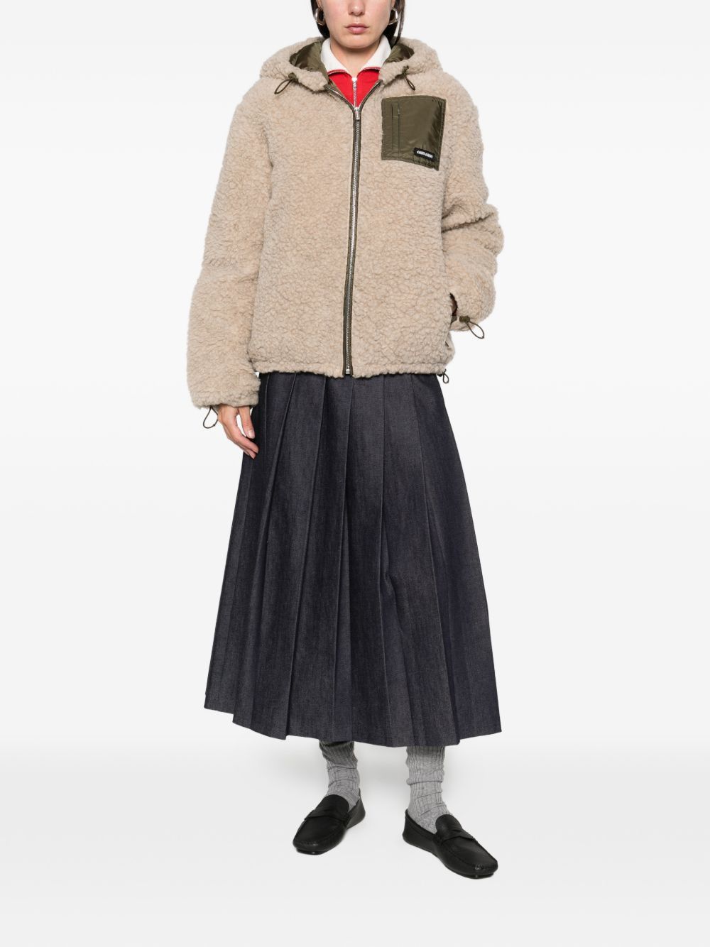 Miu Miu TEDDY BLOUSON JACKET Size M / US 6-8 / IT 42-44 - 2 Thumbnail
