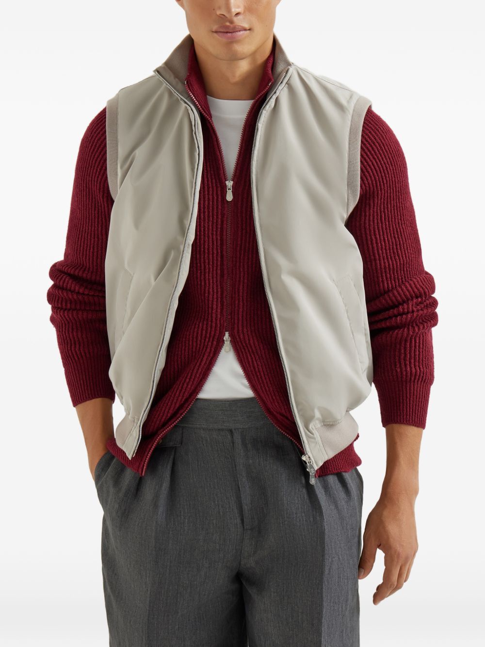 Brunello Cucinelli DOWN VEST Size US XXL / EU 58 / 5 - 4 Thumbnail