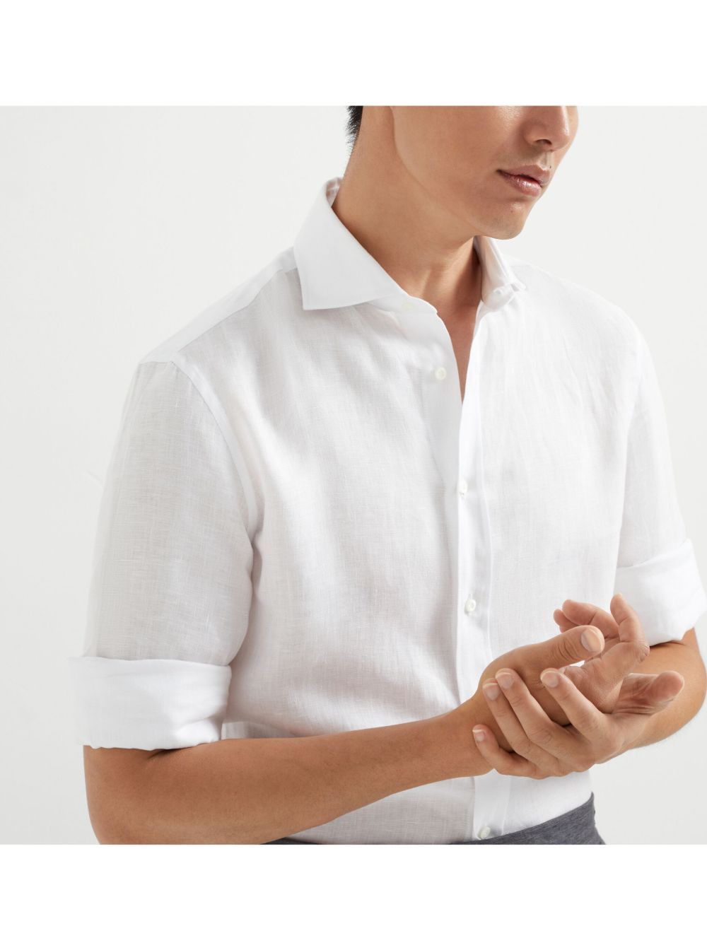 Brunello Cucinelli LINEN SHIRT Size US XXL / EU 58 / 5 - 3 Thumbnail