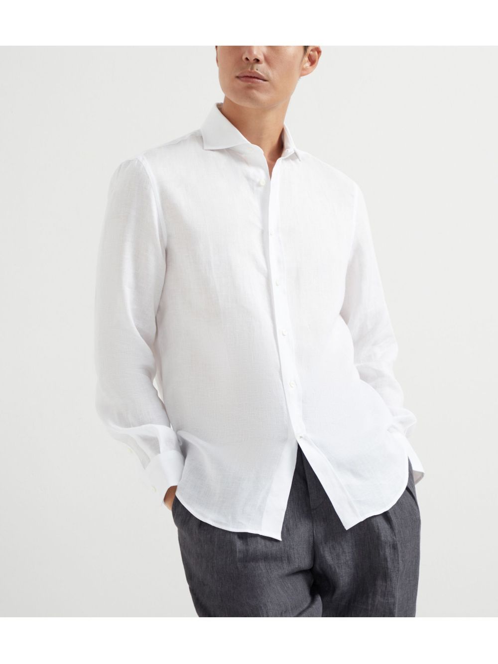 Brunello Cucinelli LINEN SHIRT Size US XXL / EU 58 / 5 - 5 Thumbnail
