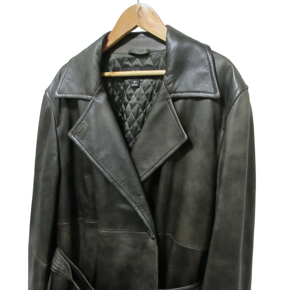 Max Mara MaxMara Max Mara Weekend Line Leather Trench Coat Leather Outerwear DUTY FREE for USA Size ONE SIZE - 3 Thumbnail