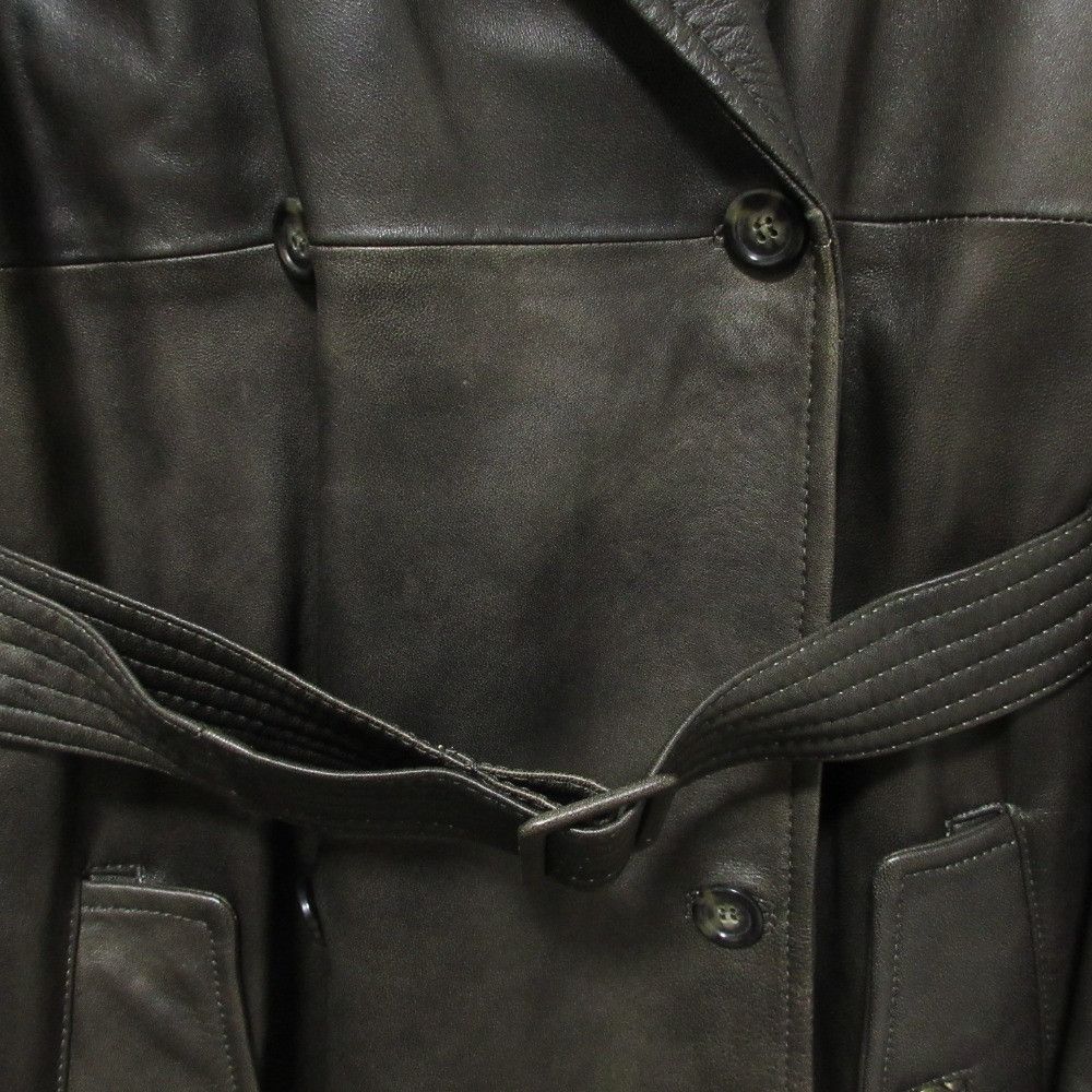 Max Mara MaxMara Max Mara Weekend Line Leather Trench Coat Leather Outerwear DUTY FREE for USA Size ONE SIZE - 4 Thumbnail