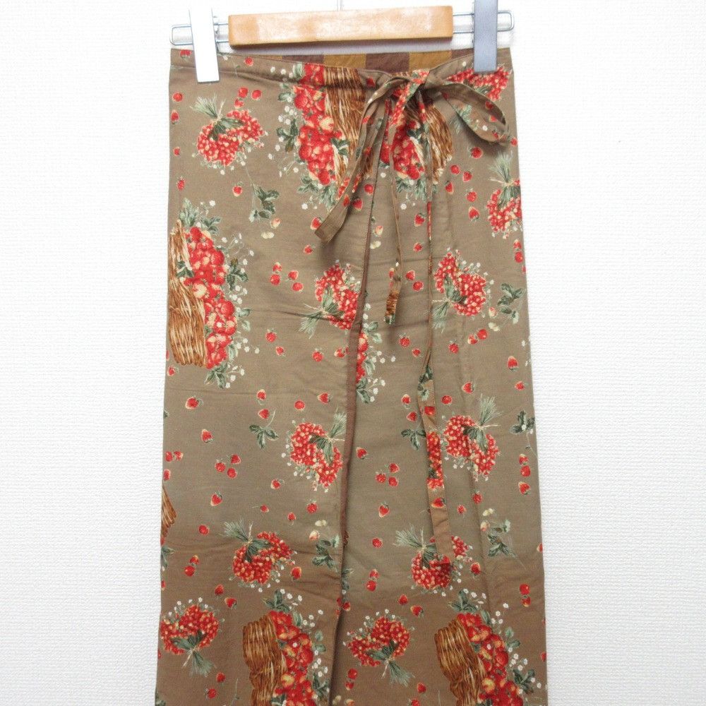 Other Other WONDERFUL WORLD Fruit Pattern Long Wrap Skirt Others Skirts DUTY FREE for USA Size ONE SIZE - 3 Thumbnail