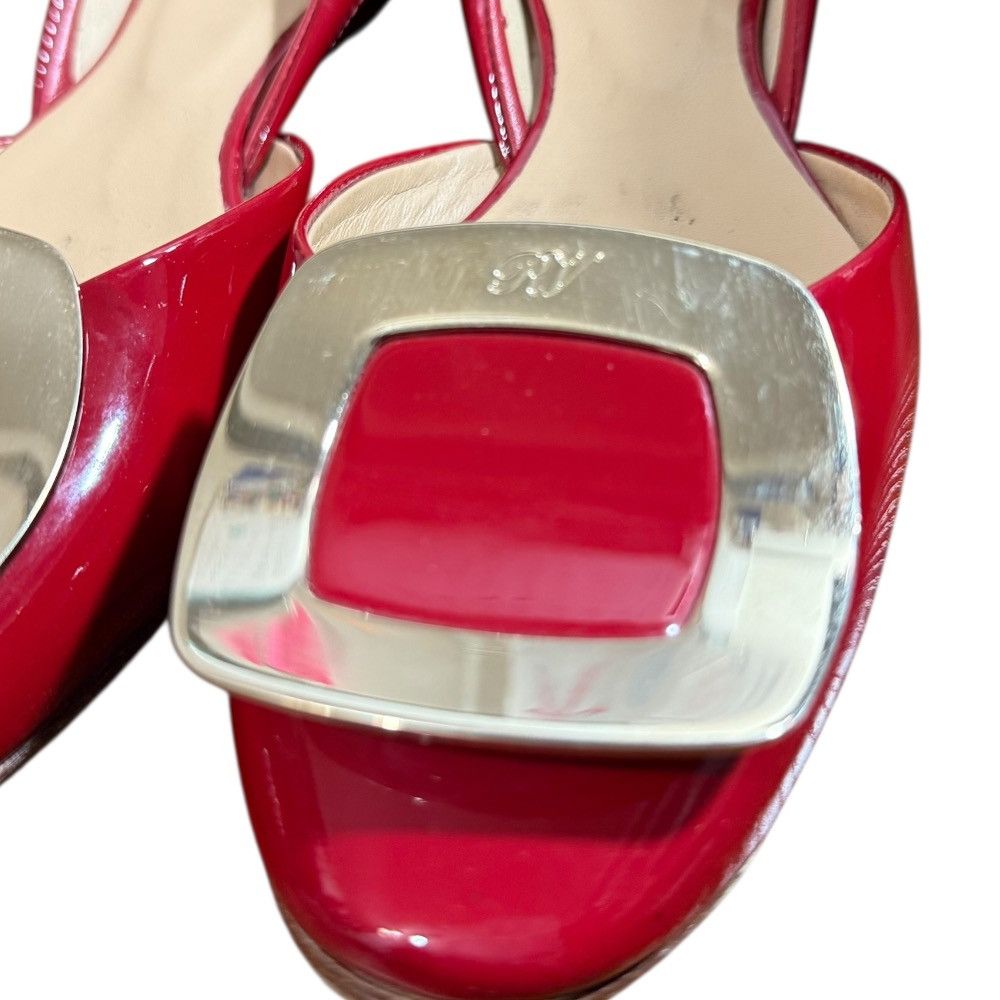 Roger Vivier Roger Vivier Roger Vivier Patent Leather Flat Pumps Enamel Shoes DUTY FREE for USA Size ONE SIZE - 8 Thumbnail