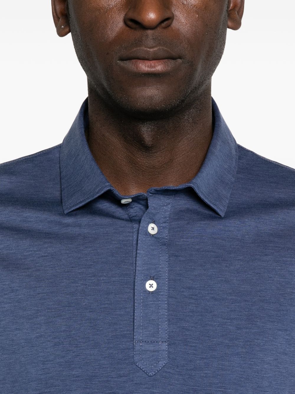 Brunello Cucinelli SILK AND COTTON POLO SHIRT Size US XL / EU 56 / 4 - 2 Thumbnail