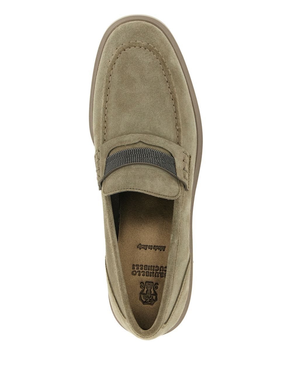 Brunello Cucinelli SUEDE LEATHER LOAFERS Size US 7 / IT 37 - 2 Thumbnail