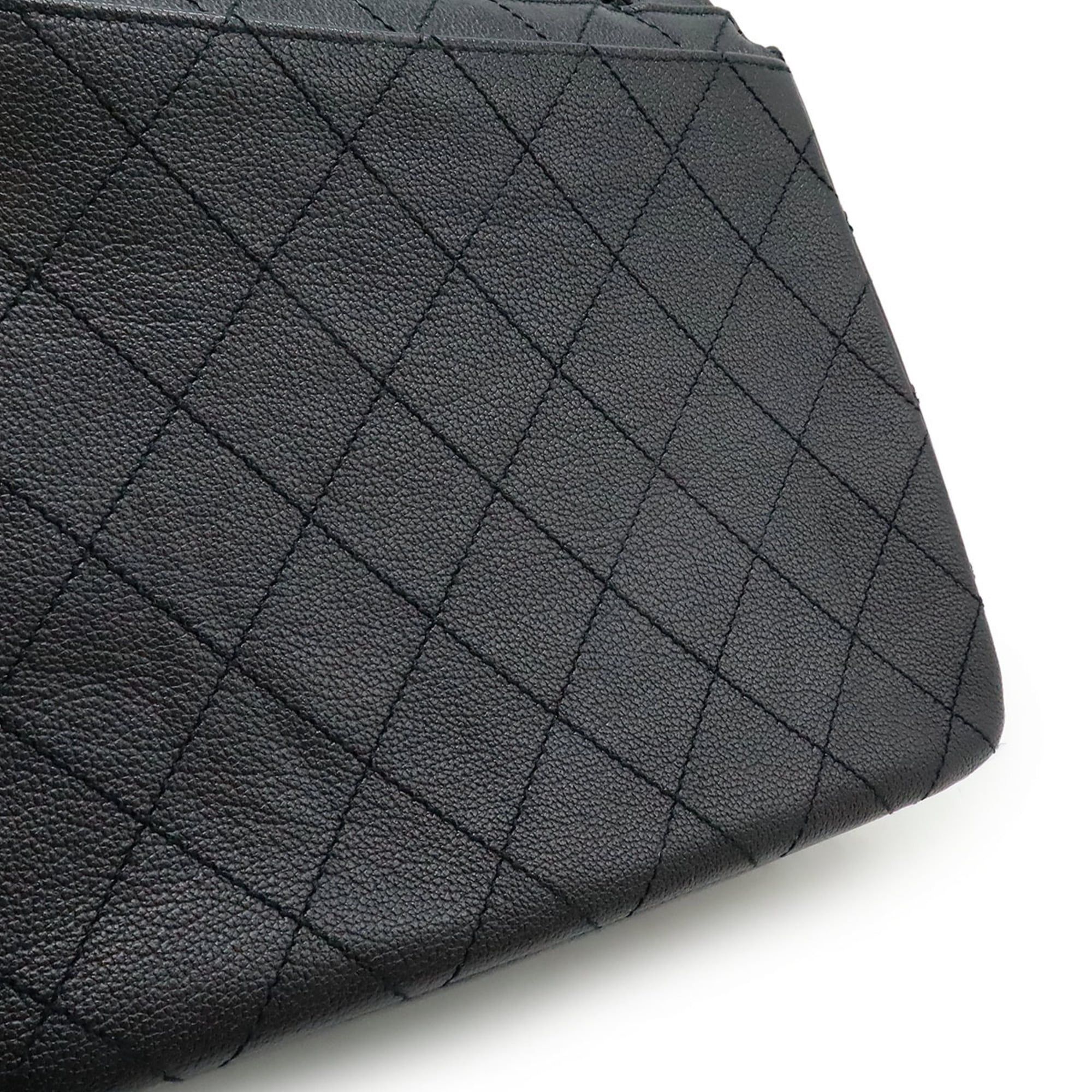 Chanel CHANEL 2.55 Matelasse Shoulder Bag Tote Leather Black Hardware Size ONE SIZE - 10 Thumbnail