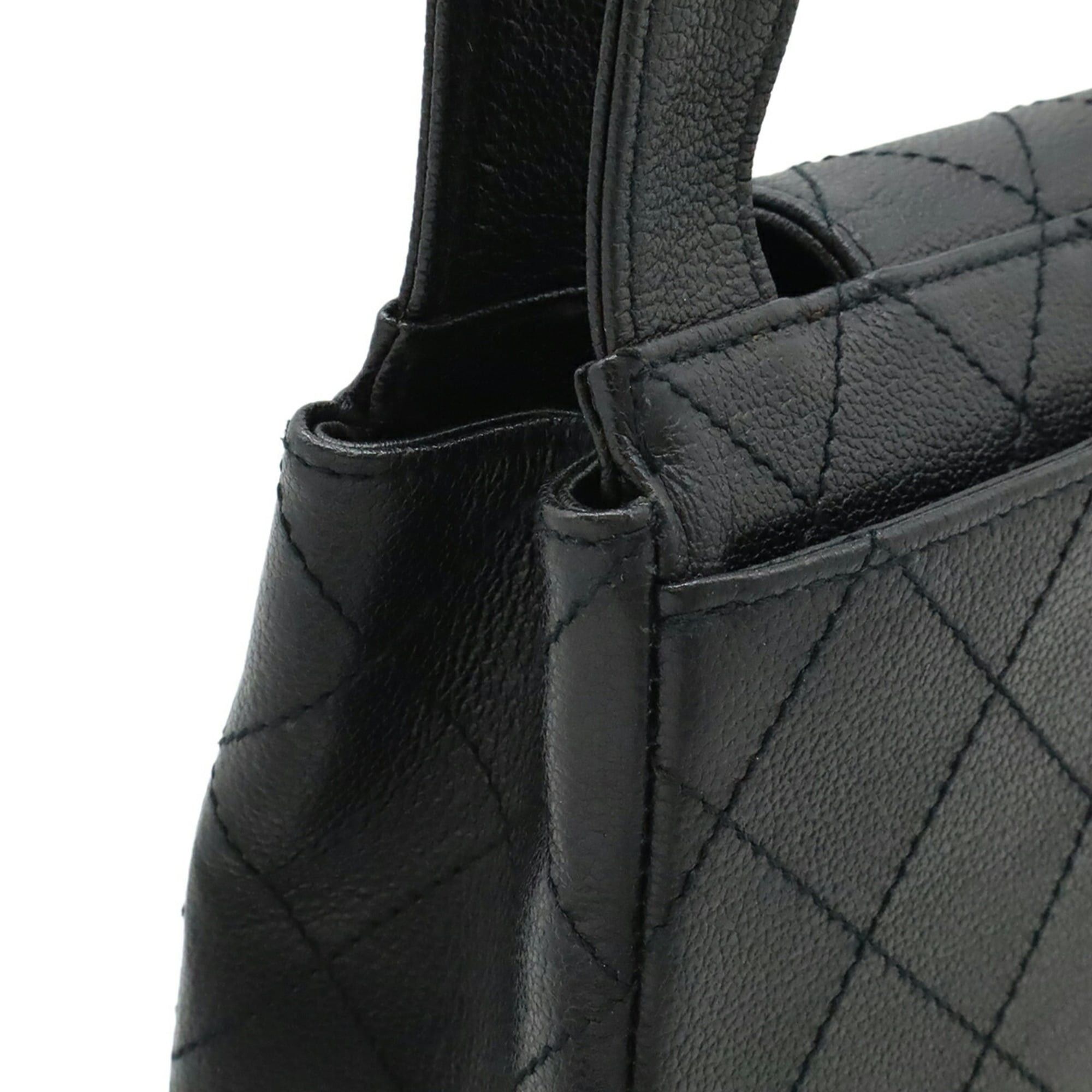 Chanel CHANEL 2.55 Matelasse Shoulder Bag Tote Leather Black Hardware Size ONE SIZE - 5 Thumbnail