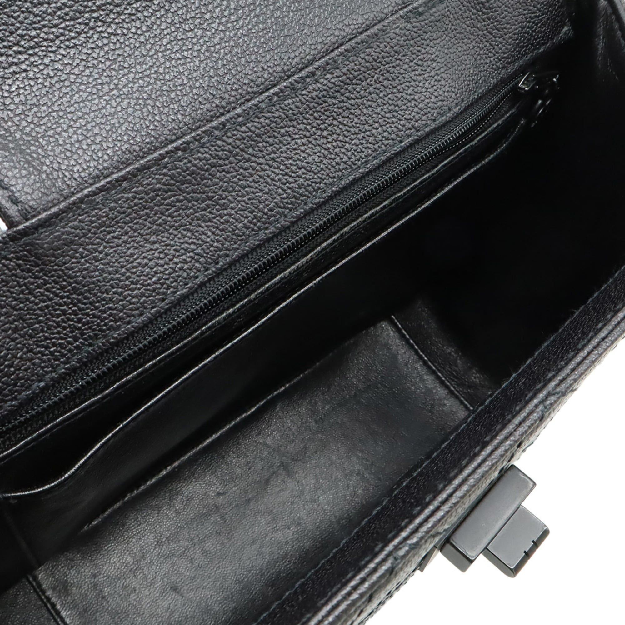 Chanel CHANEL 2.55 Matelasse Shoulder Bag Tote Leather Black Hardware Size ONE SIZE - 9 Thumbnail