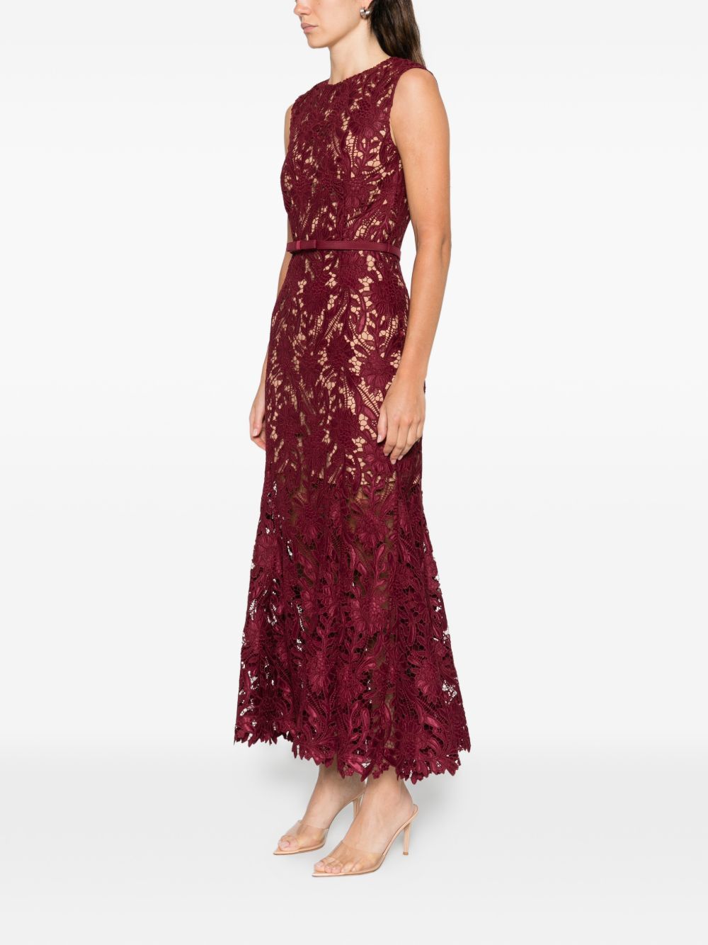 Self-Portrait LACE LONG DRESS Size XL / US 12-14 / IT 48-50 - 2 Thumbnail