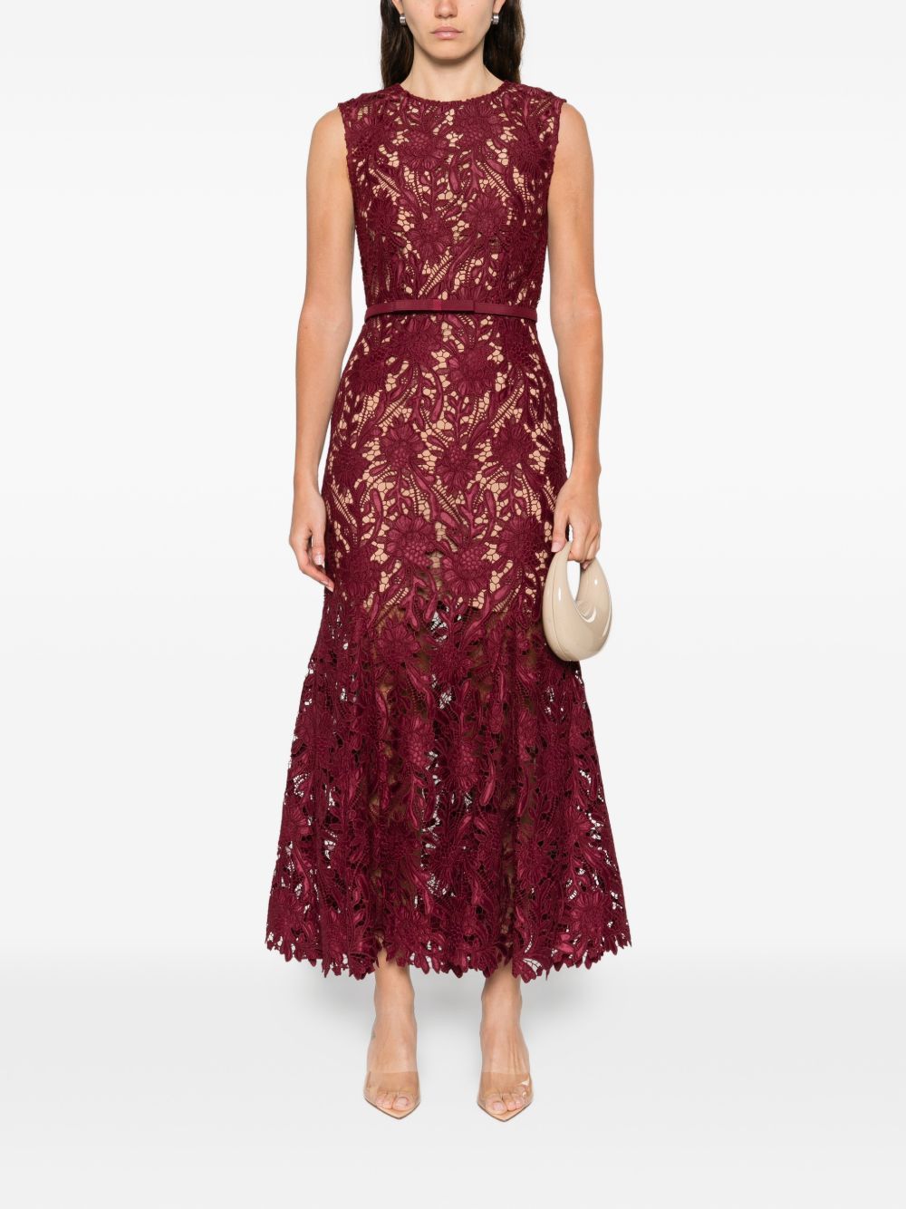 Self-Portrait LACE LONG DRESS Size XL / US 12-14 / IT 48-50 - 3 Thumbnail