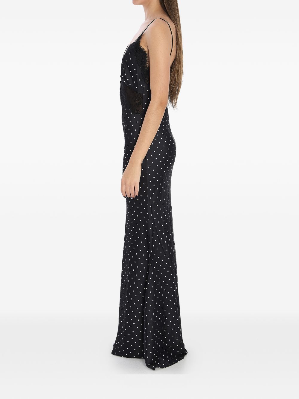 Self-Portrait POLKA DOT LONG DRESS Size M / US 6-8 / IT 42-44 - 2 Thumbnail