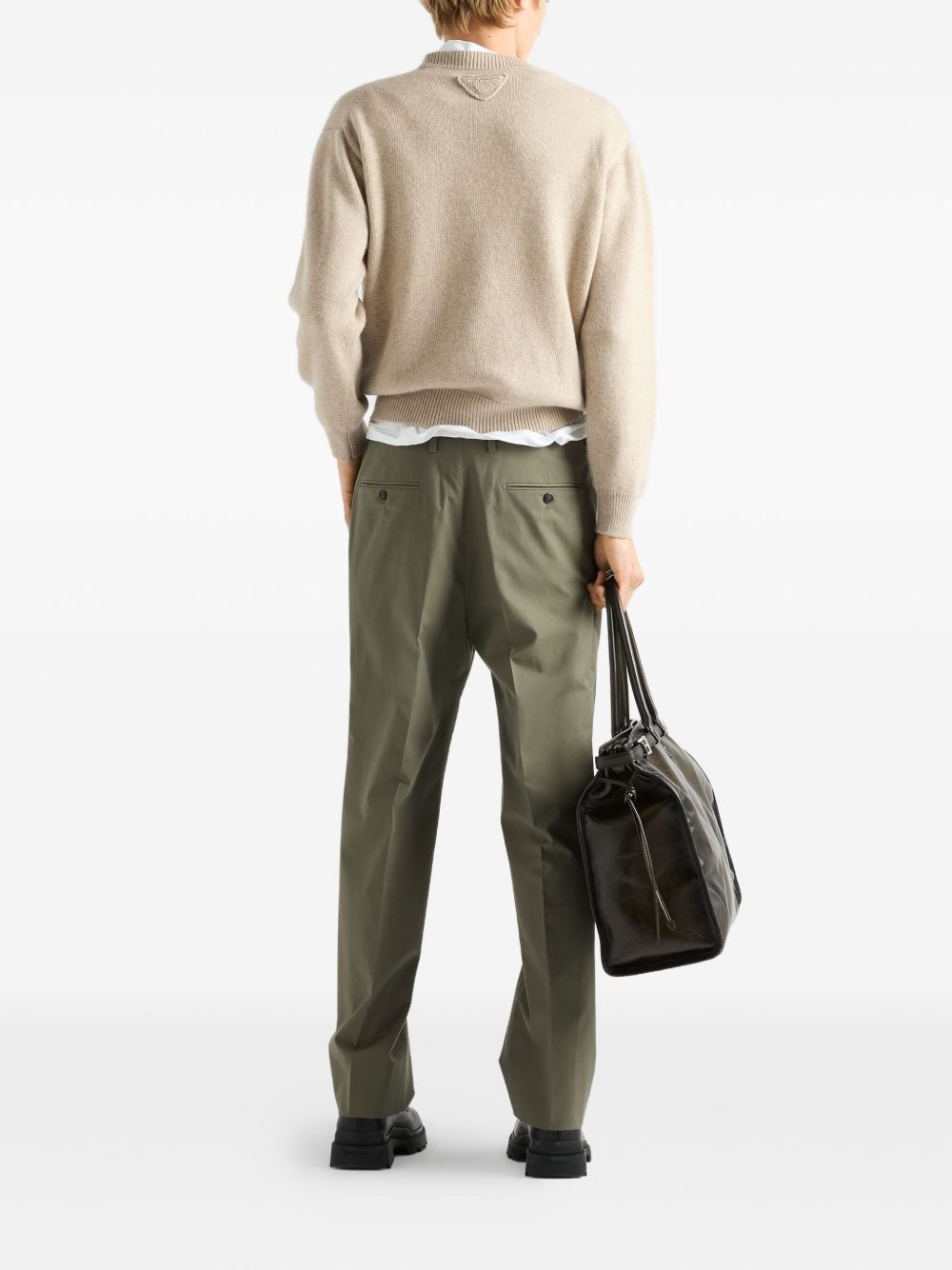 Prada RE-CASHMERE CREWNECK SWEATER Size US M / EU 48-50 / 2 - 4 Thumbnail