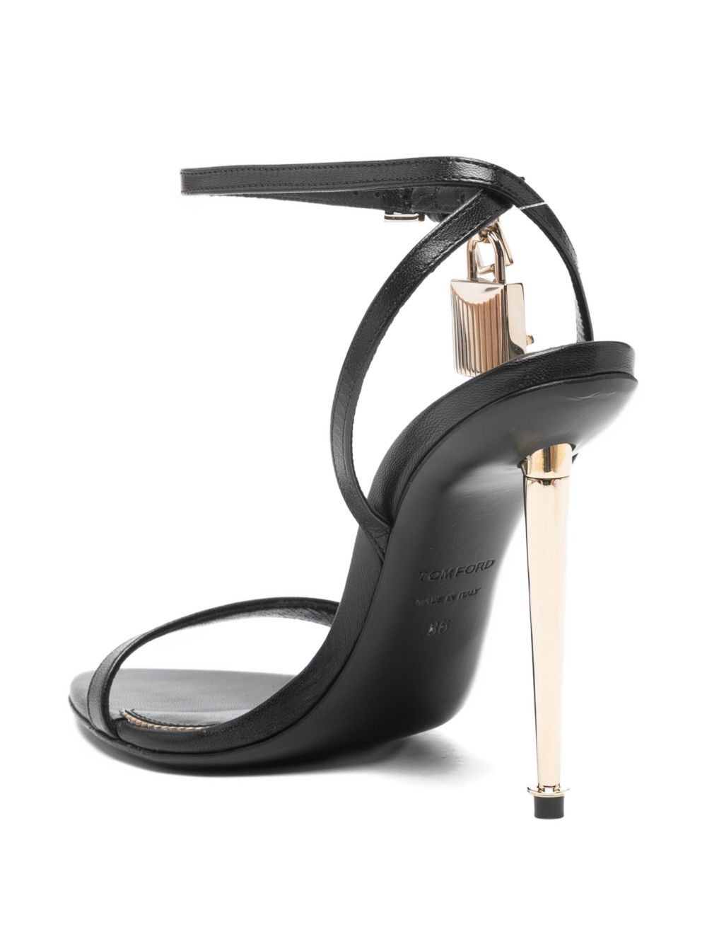 Tom Ford LEATHER HEEL SANDALS Size US 7 / IT 37 - 4 Thumbnail